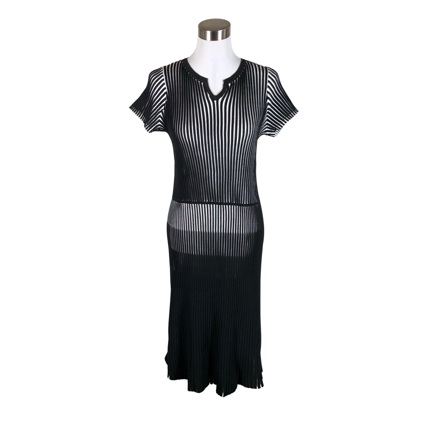 Unisex Derhy - Kootud kleit, suurus 38 - Must (1)