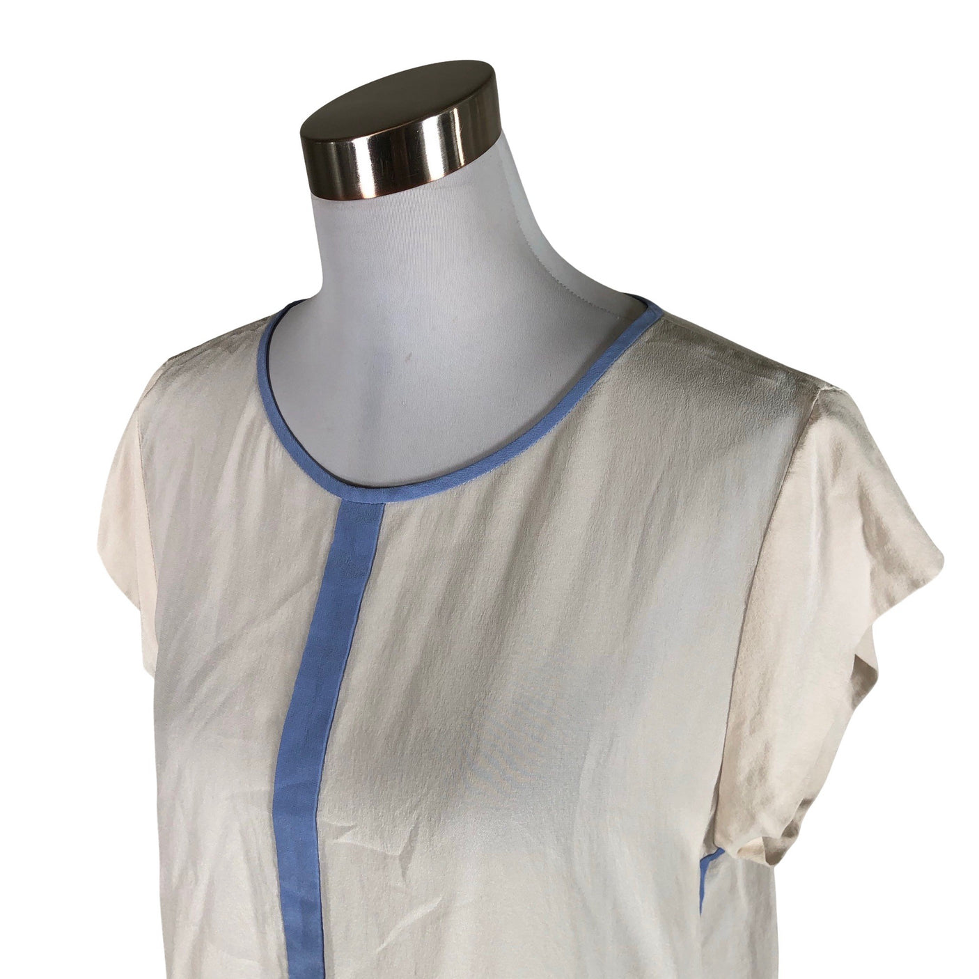 Unisex Marc Cain - Lühikeste käistega pluus, suurus 40 - Looduslik valge (3)