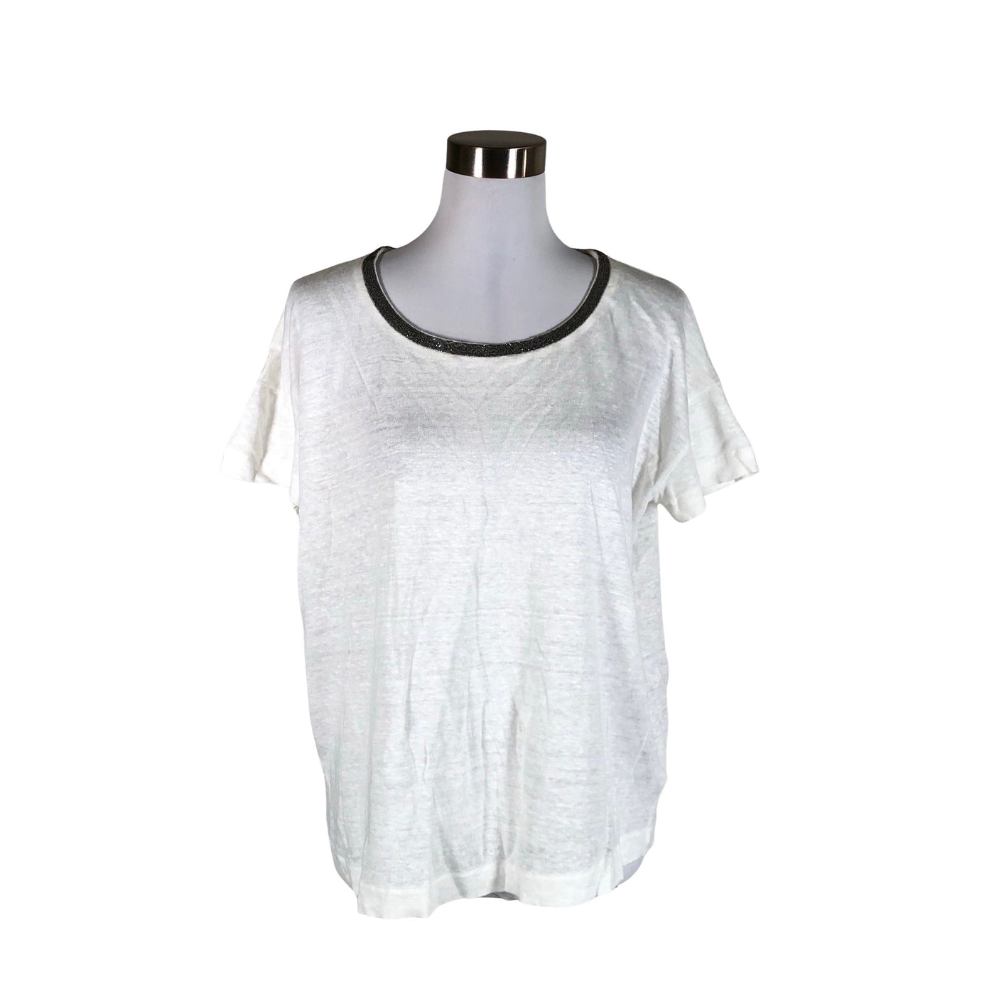 Unisex Noa Noa - Lühikeste käistega pluus, suurus 38 - Valge (1)