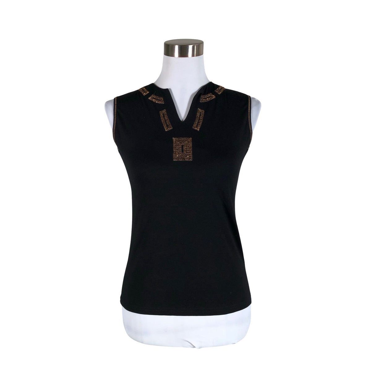 Unisex Global - Trikotaažist topp, suurus 38 - Must (1)