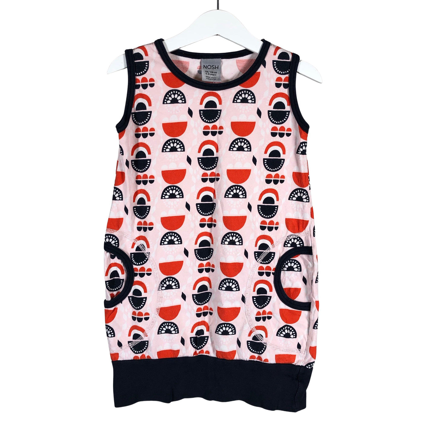 Unisex NOSH - Trikotaažist tuunika, suurus 110 - 116 - Heleroosa (1)