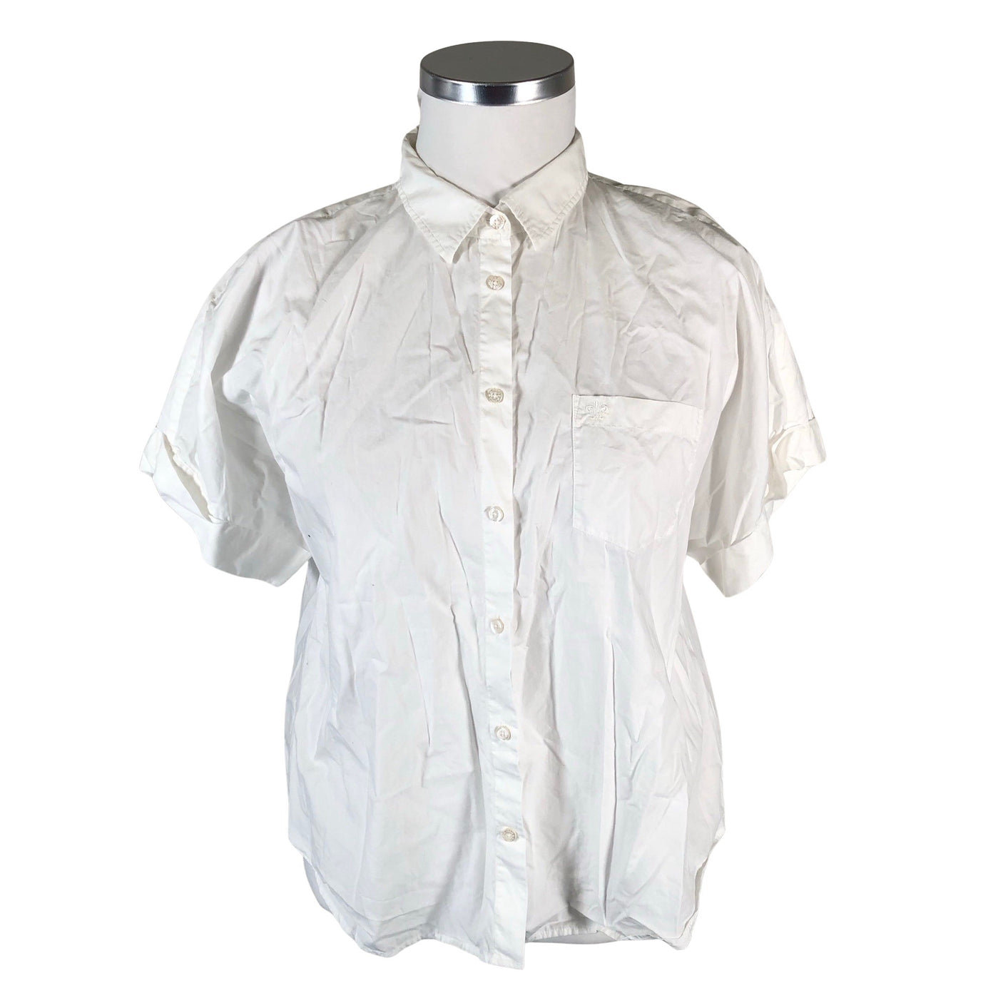 Unisex Morris - Lühikeste käistega pluus, suurus 42 - Valge (1)