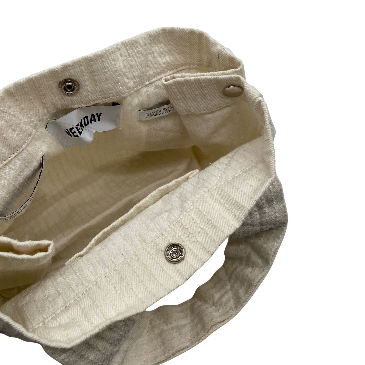 Unisex Weekday - Käekott, suurus Mini - Looduslik valge (3)