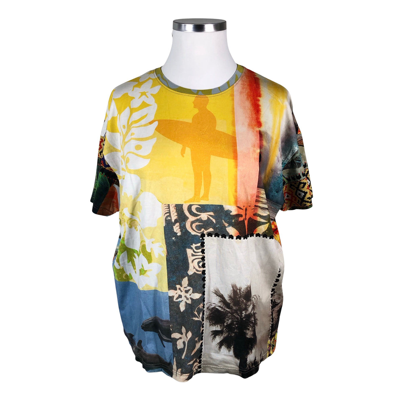 Unisex Desigual - T-särk, suurus 42 - Kollane (1)