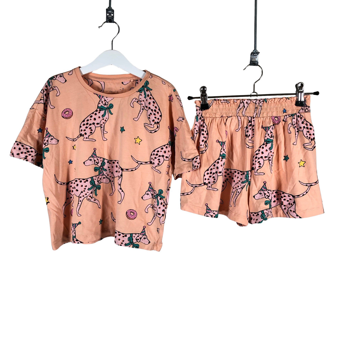 Unisex Next - Lühike pükskostüüm, suurus 128 - 134 - Heleroosa (1)