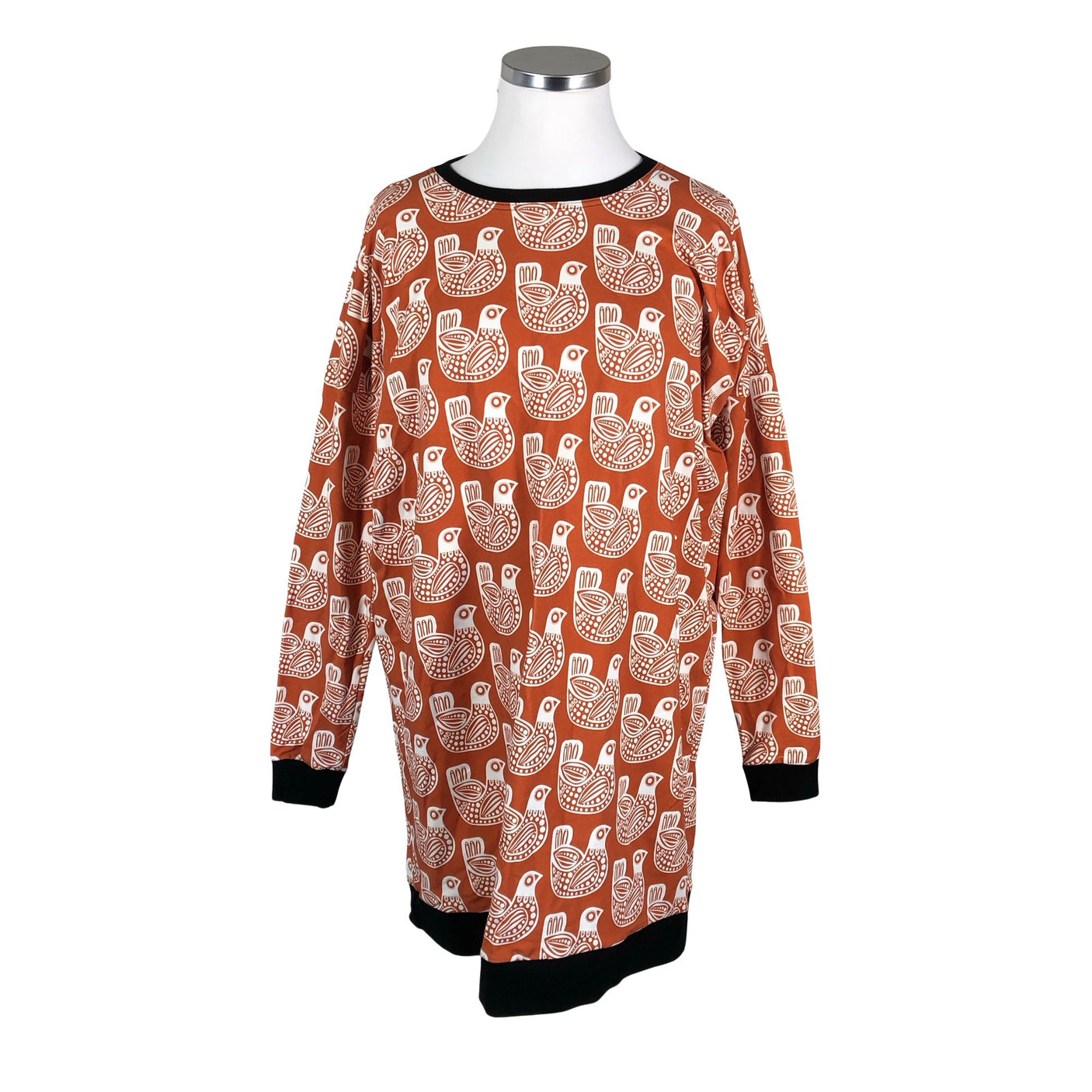 Unisex Ehta - Trikotaažist kleit, suurus 42 - Oranž (1)