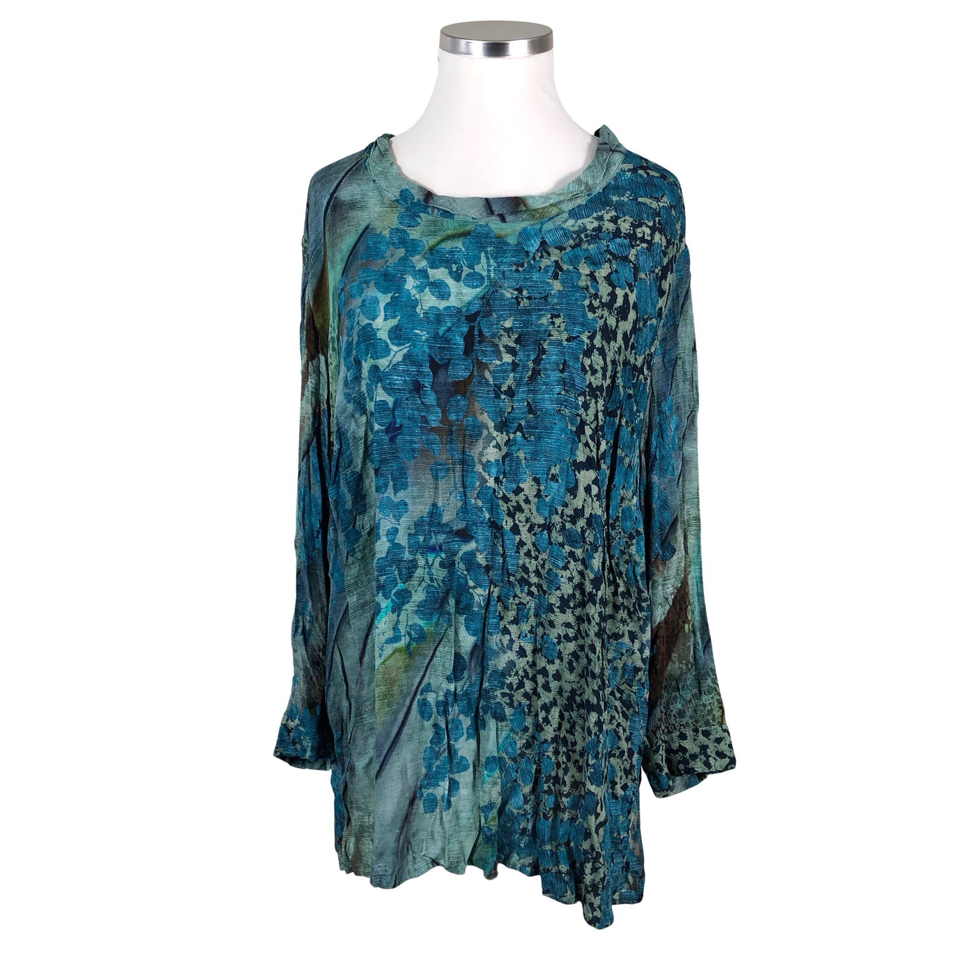 Unisex Ulla Popken - Pluus, suurus 54 - Sinine (1)