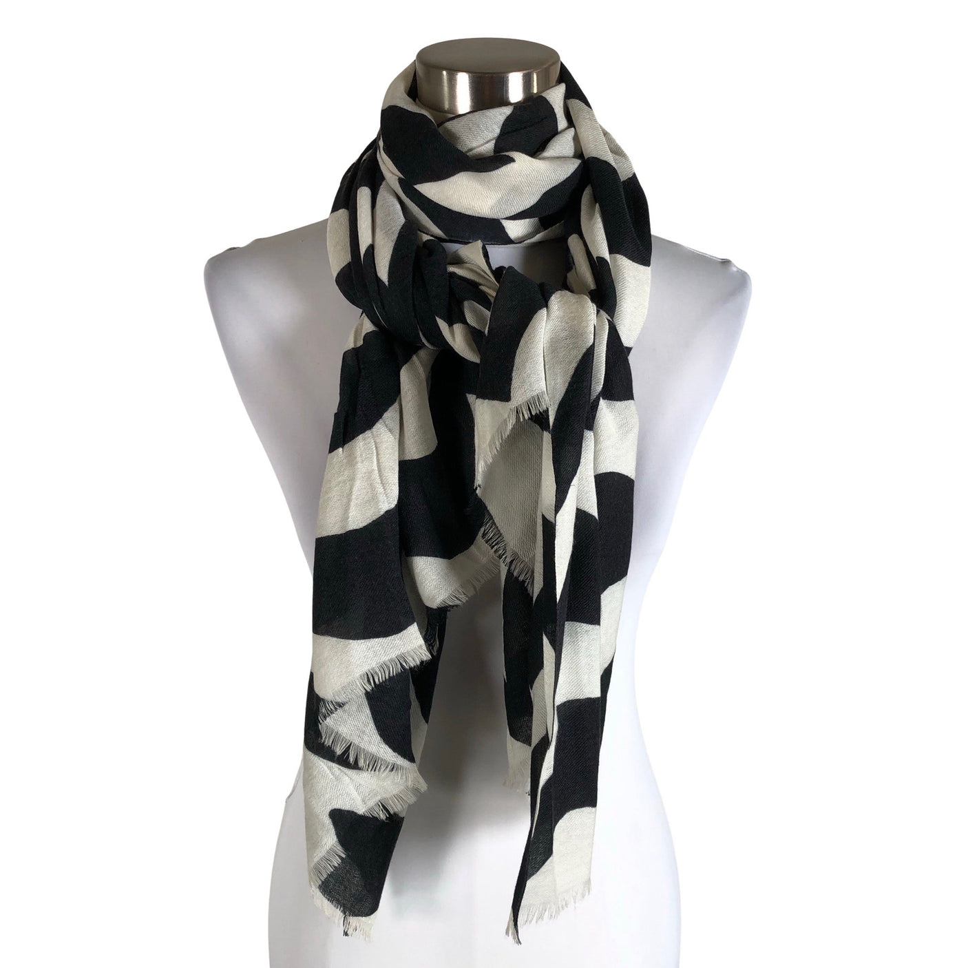 Unisex Marimekko - Õhuke sall, suurus Maxi - Must (1)