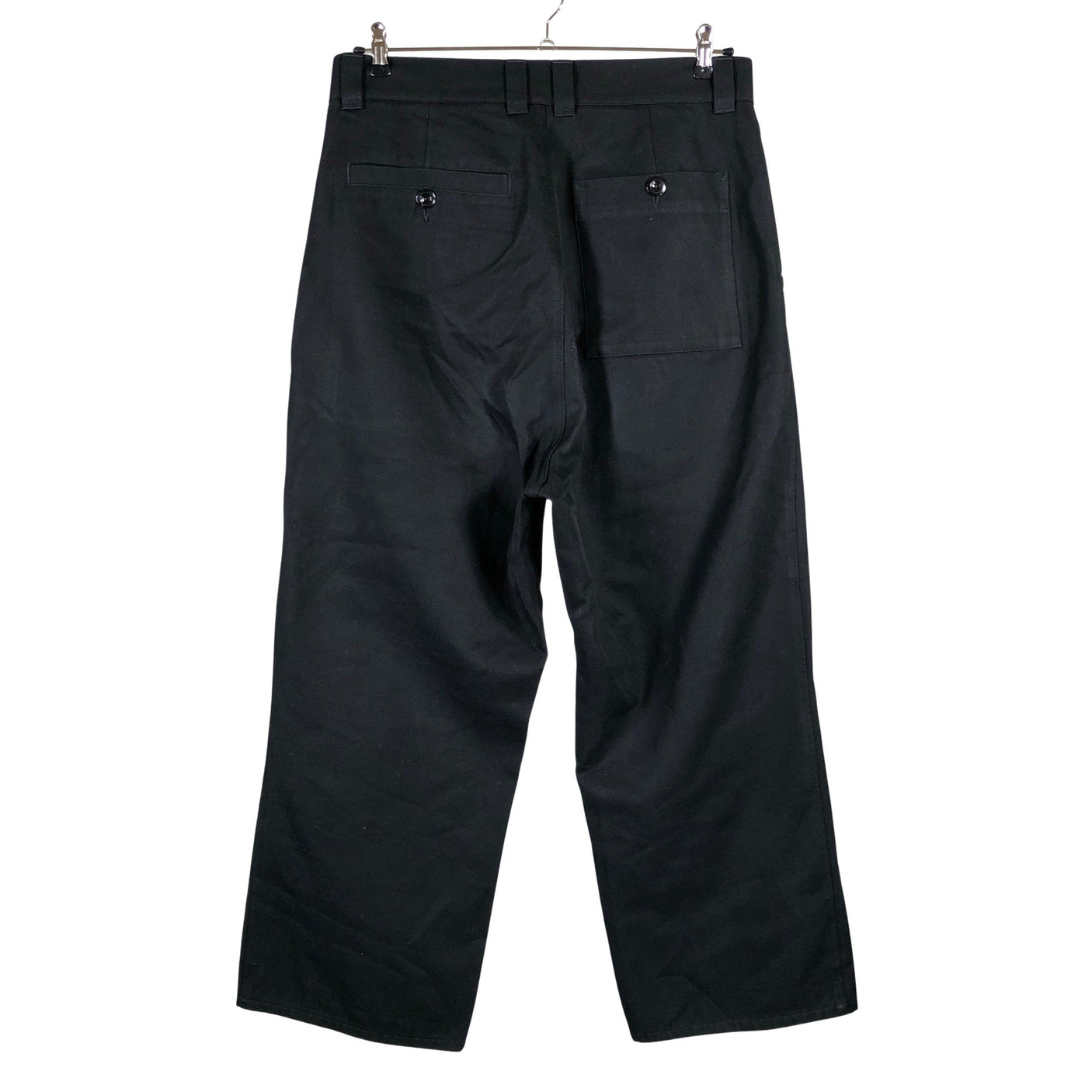 Unisex Margaret Howell - Mittevenivad püksid, suurus 40 - Must (2)