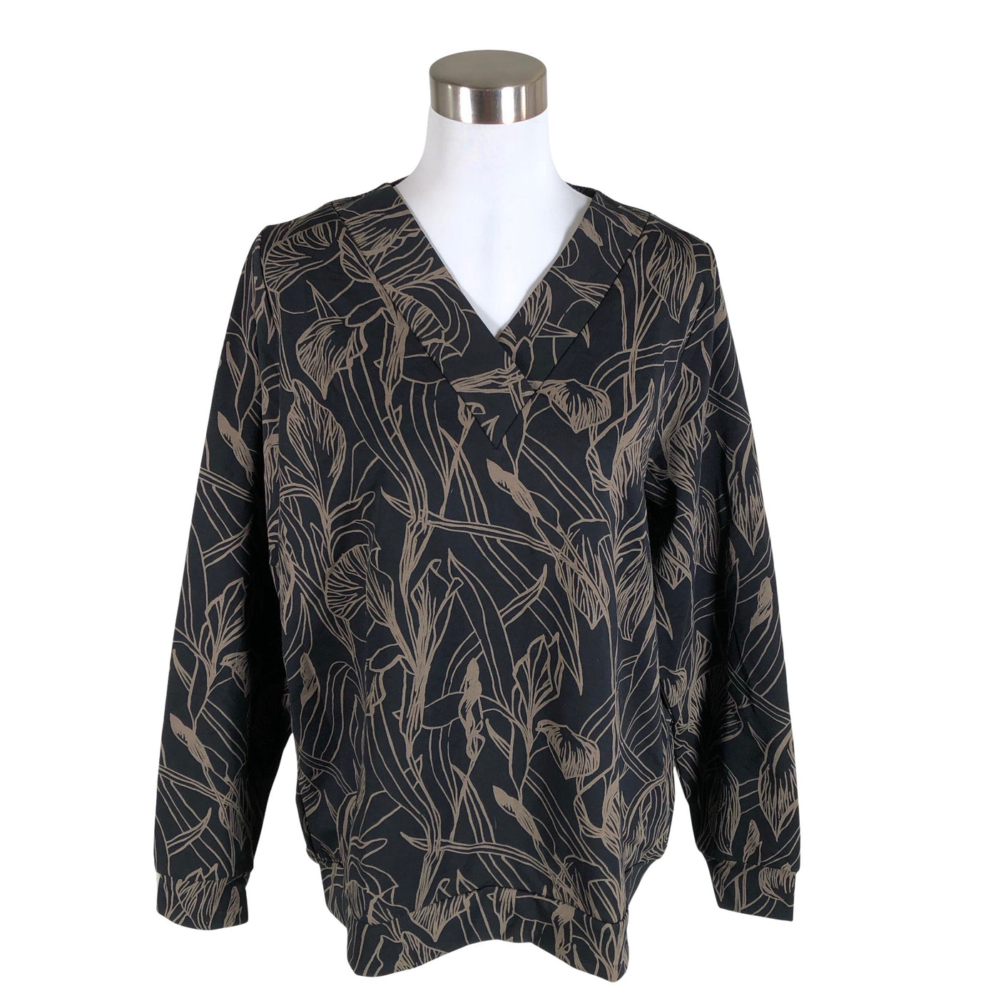 Unisex NOSH - Dressikangast pluus, suurus 40 - Must (1)