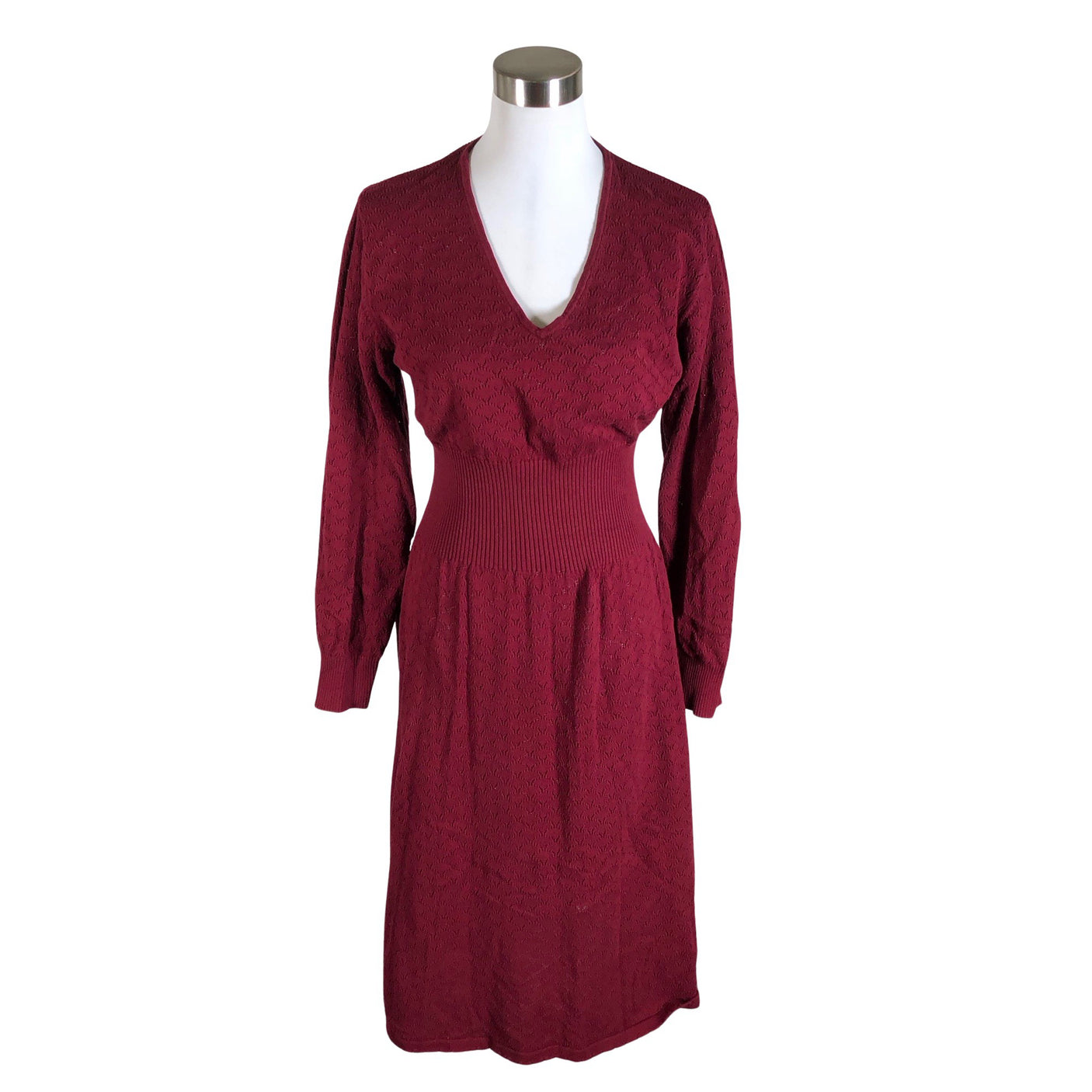 Unisex Nanso - Kootud kleit, suurus 40 - Veinipunane (1)