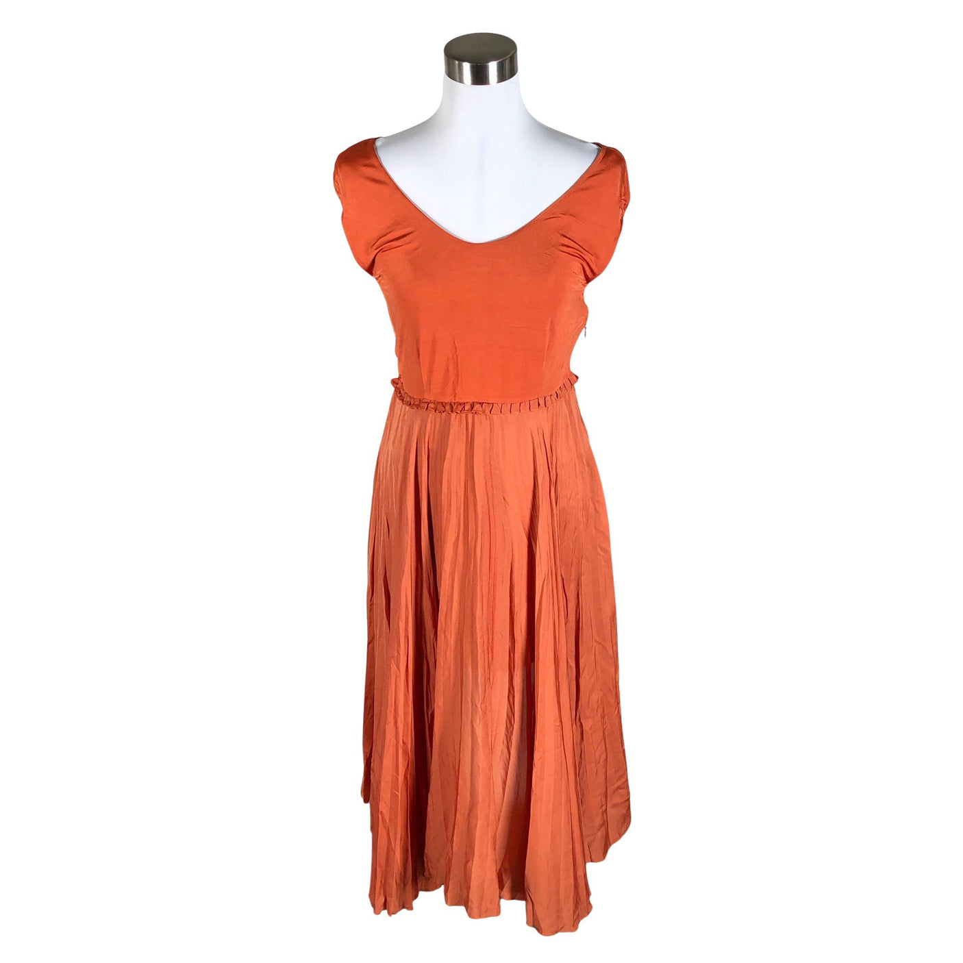 Unisex MaxMara - Trikotaažist kleit, suurus 40 - Oranž (1)