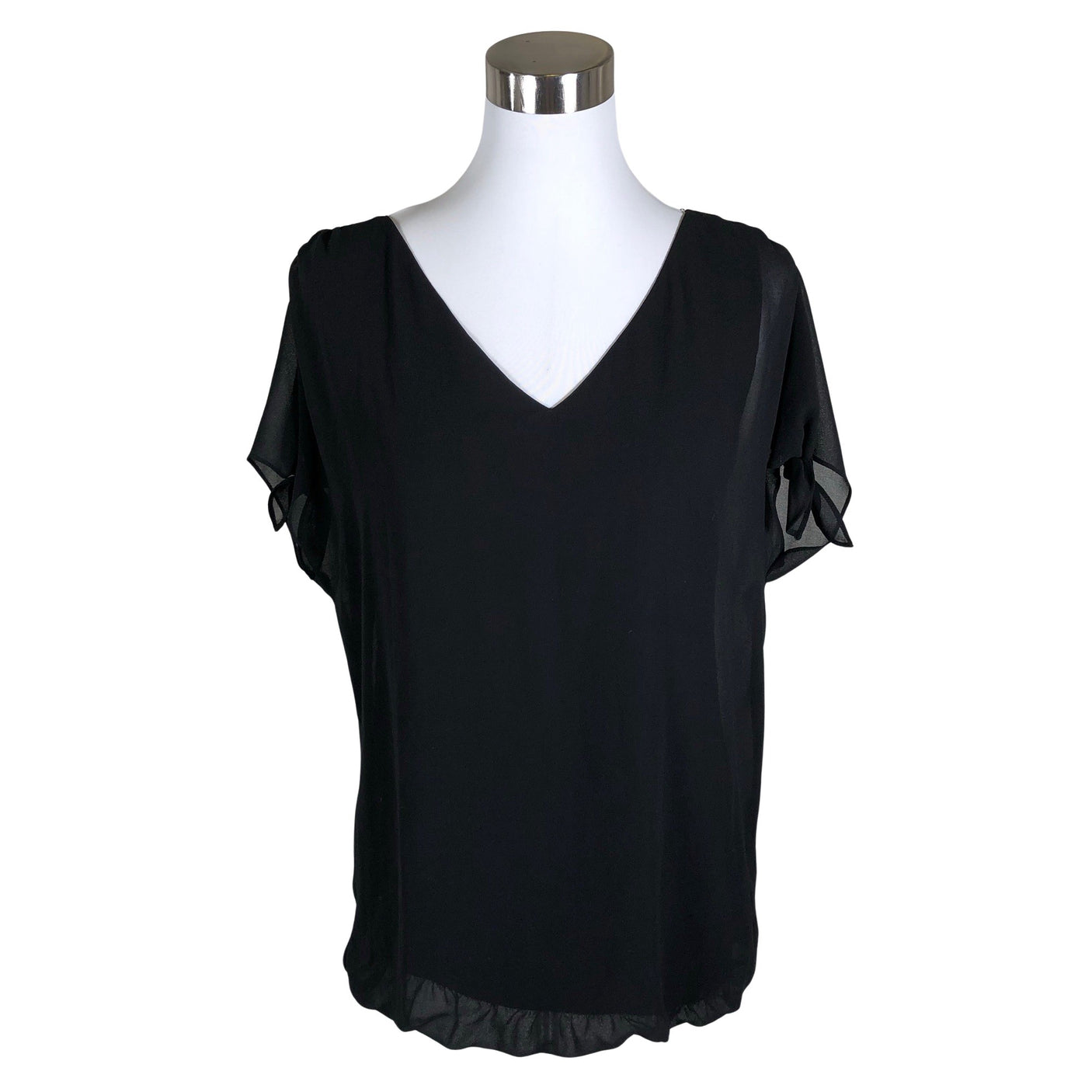 Unisex Esprit - Lühikeste käistega pluus, suurus 38 - Must (1)