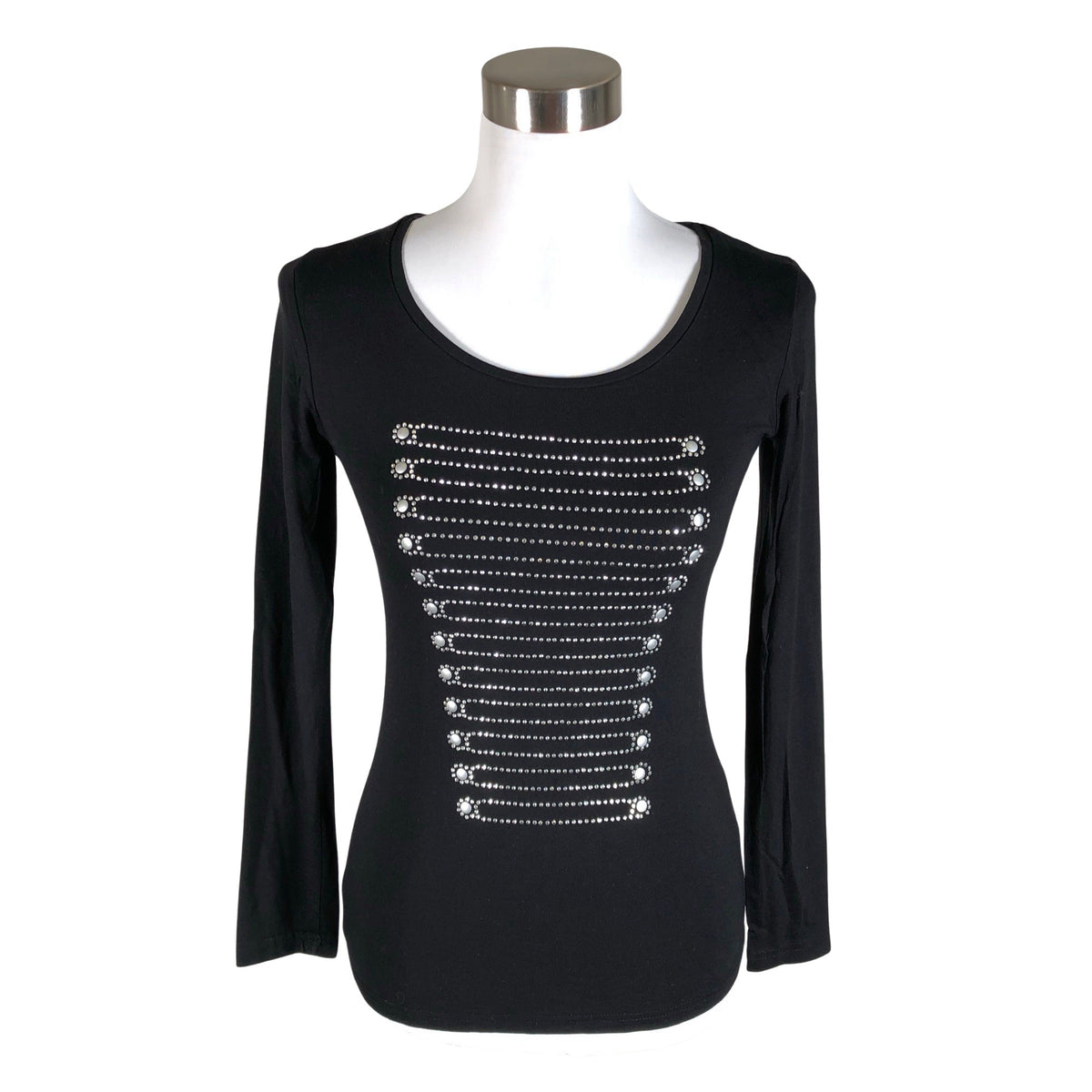 Unisex Mötivi - Trikotaažist pluus, suurus 36 - Must (1)