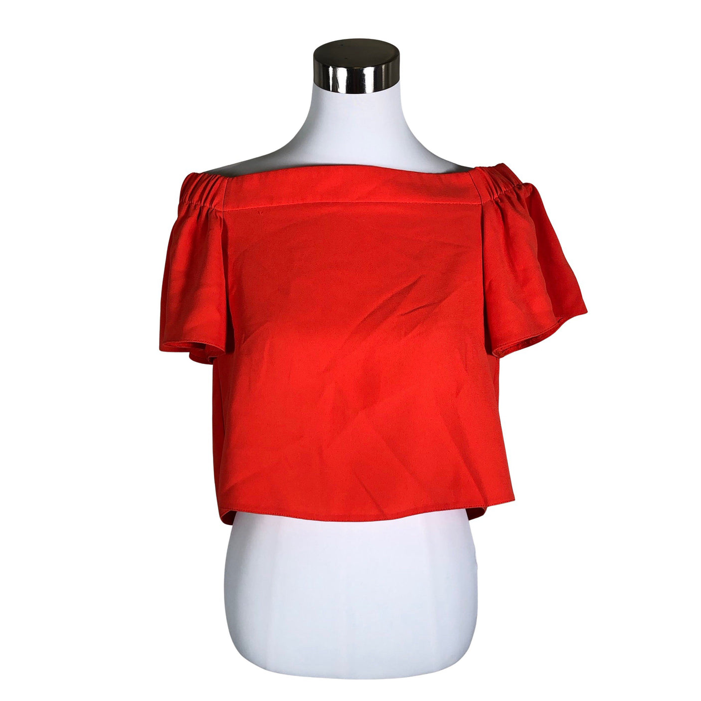Unisex Topshop - Lühikeste käistega pluus, suurus 36 - Oranž (1)