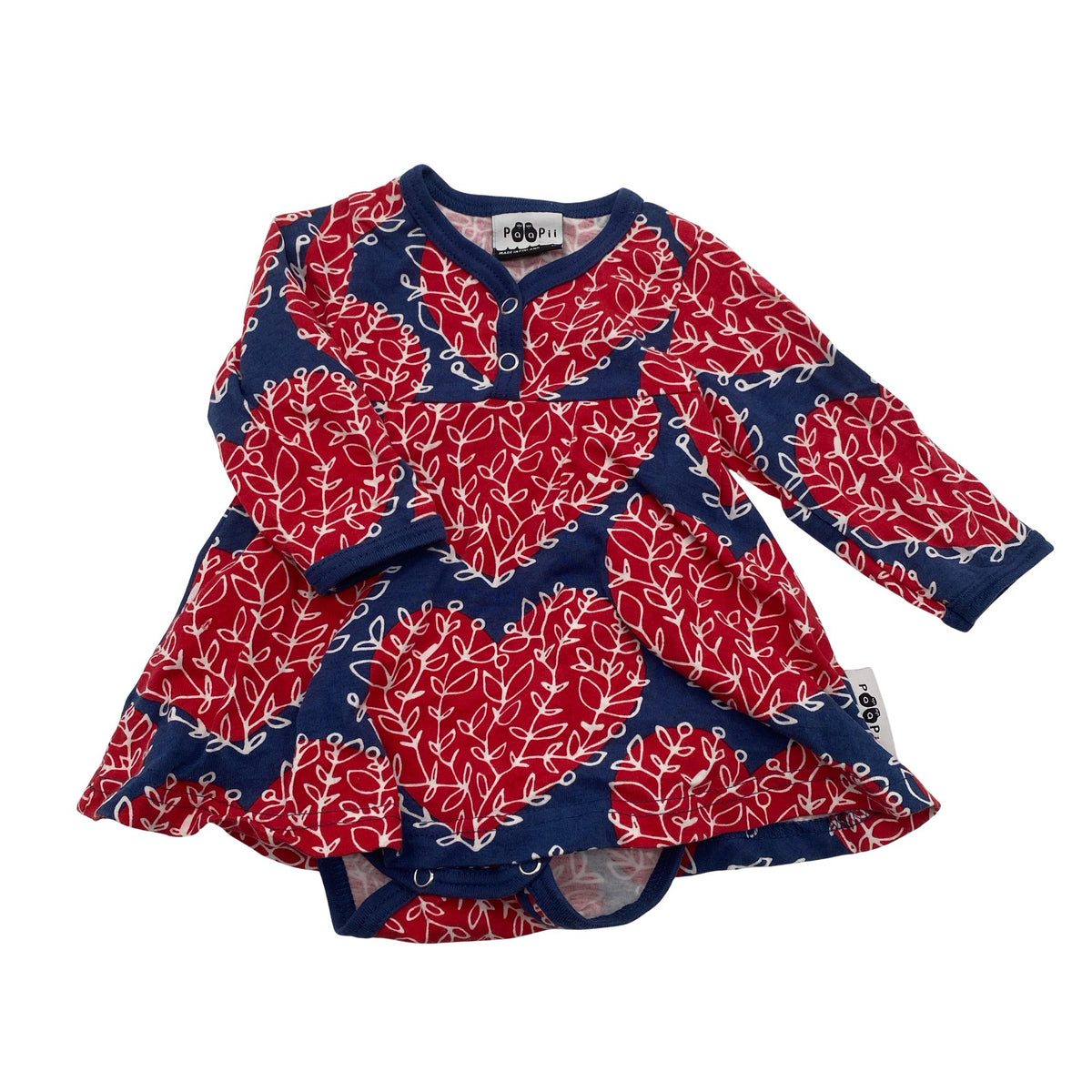 Unisex PaaPii - Bodi, suurus 50 - 56 - Punane (1)