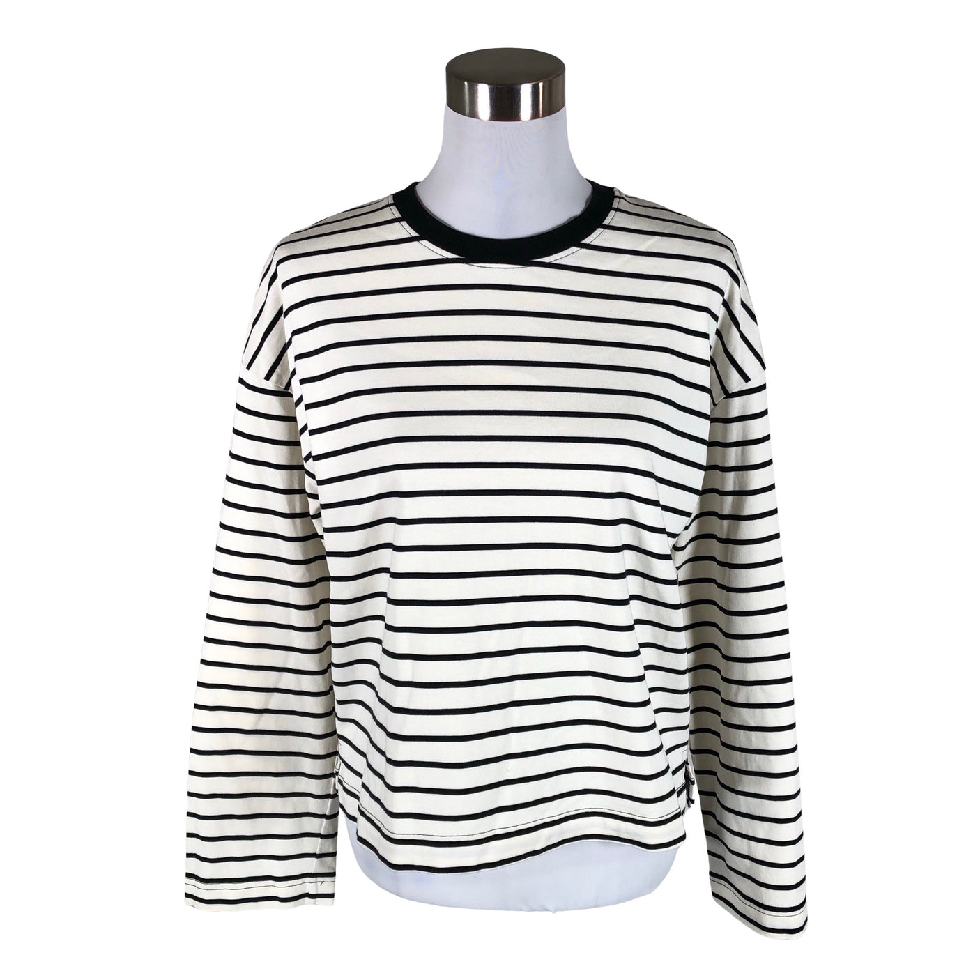 Unisex Lindex - Trikotaažist pluus, suurus 38 - Looduslik valge (1)