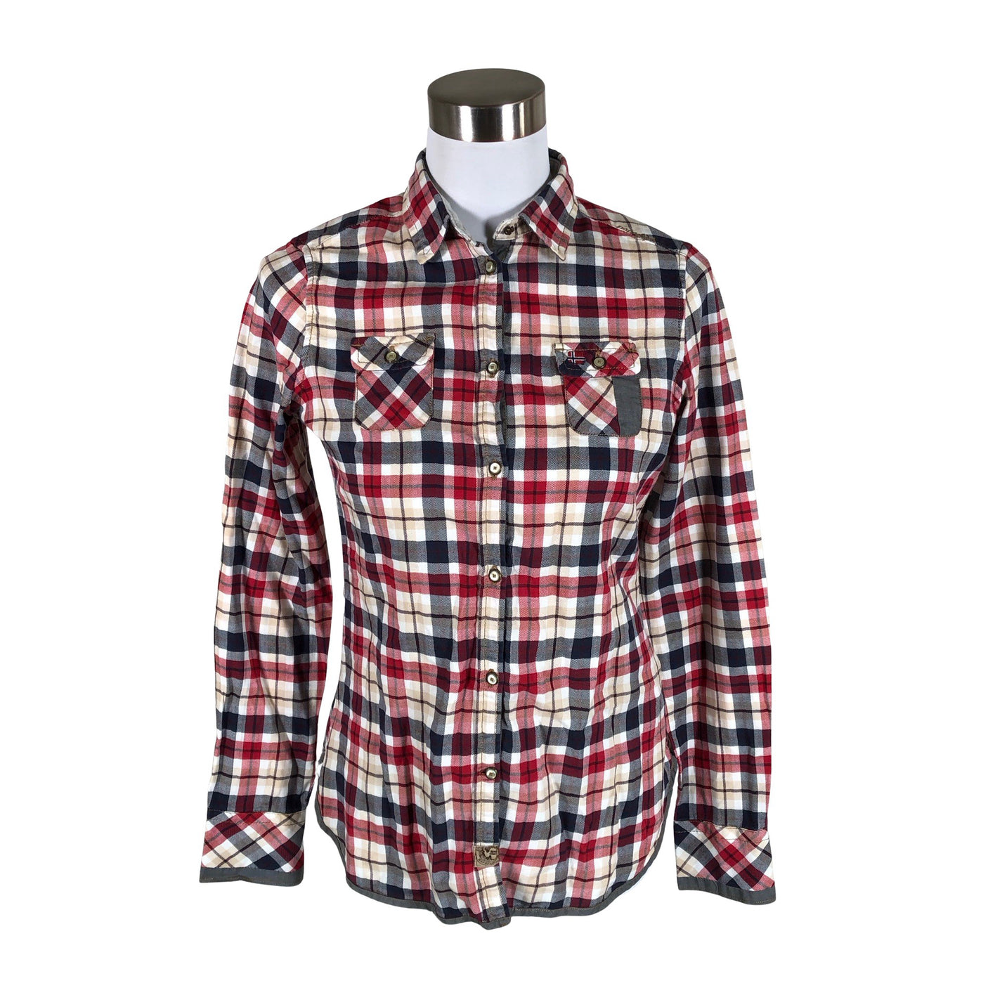 Unisex Napapijri - Triiksärk, suurus 36 - Punane (1)