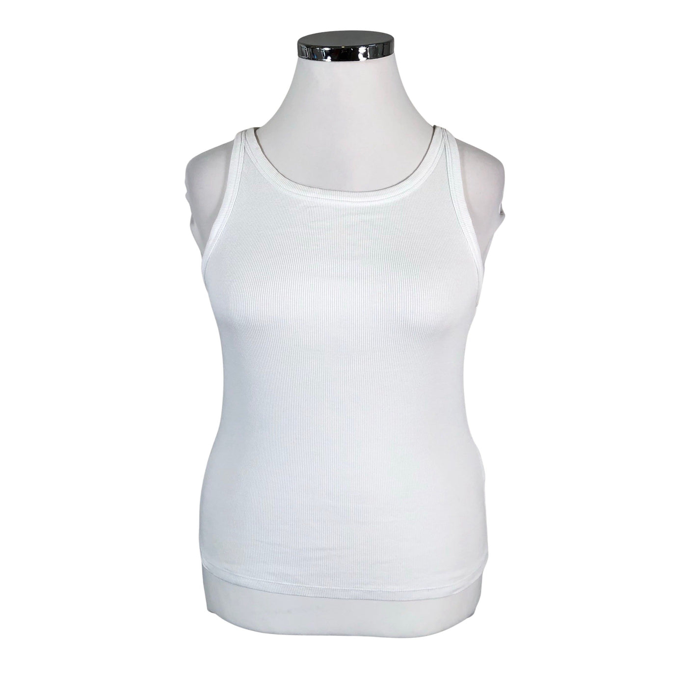 Unisex Gestuz - Trikotaažist topp, suurus 42 - Valge (1)