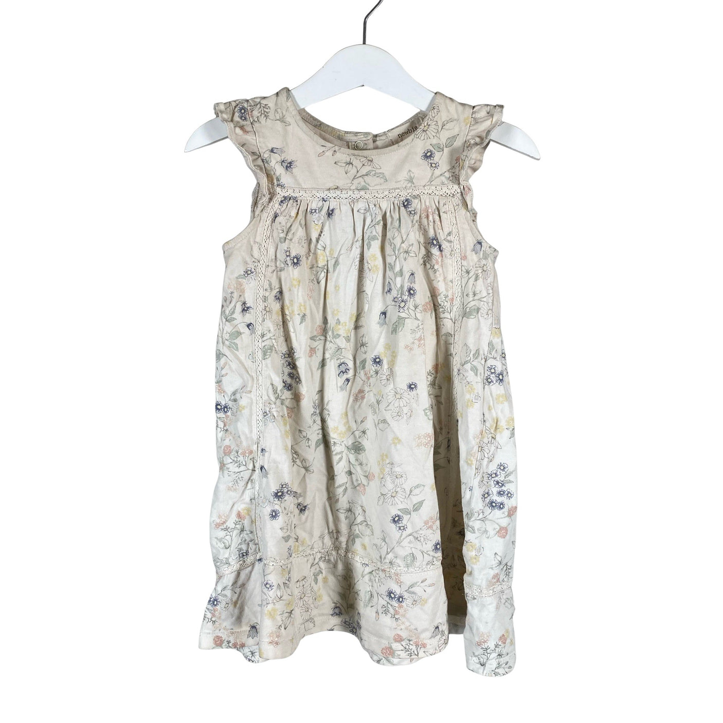 Unisex Newbie - Trikotaažist kleit, suurus 98 - 104 - Looduslik valge (1)