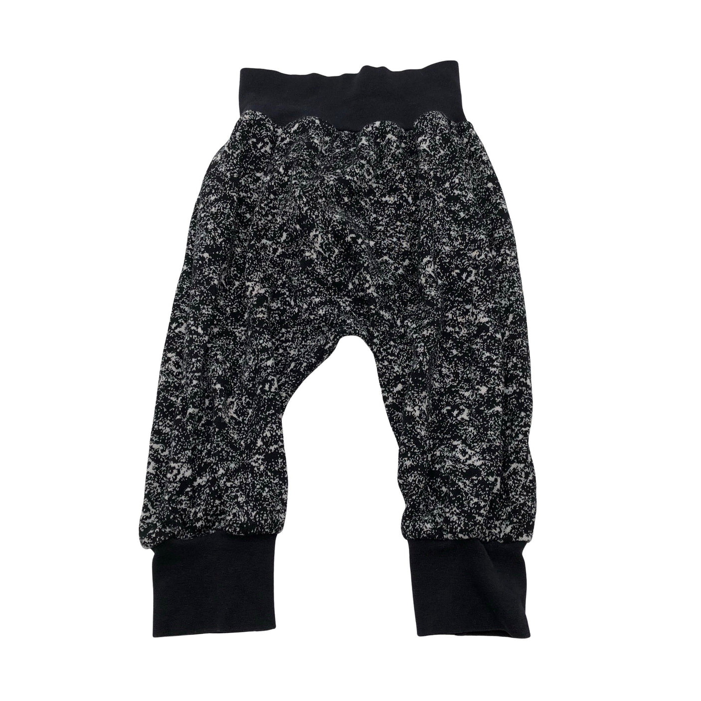 Unisex Aarrelabel - Trikotaažist püksid, suurus 74 - 80 - Must (1)