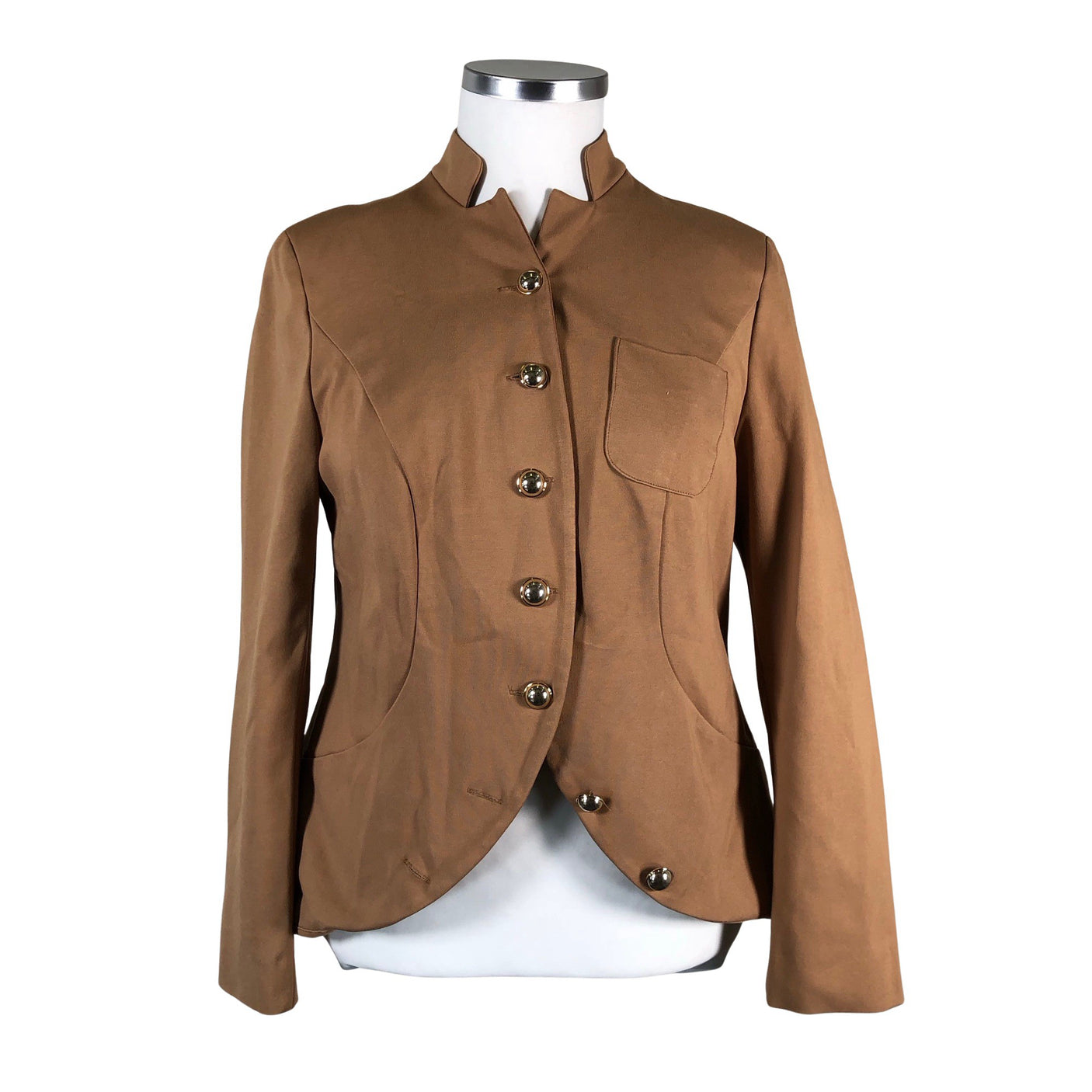 Unisex Muotikuu - Dressikangast jakk, suurus 44 - Pruun (1)