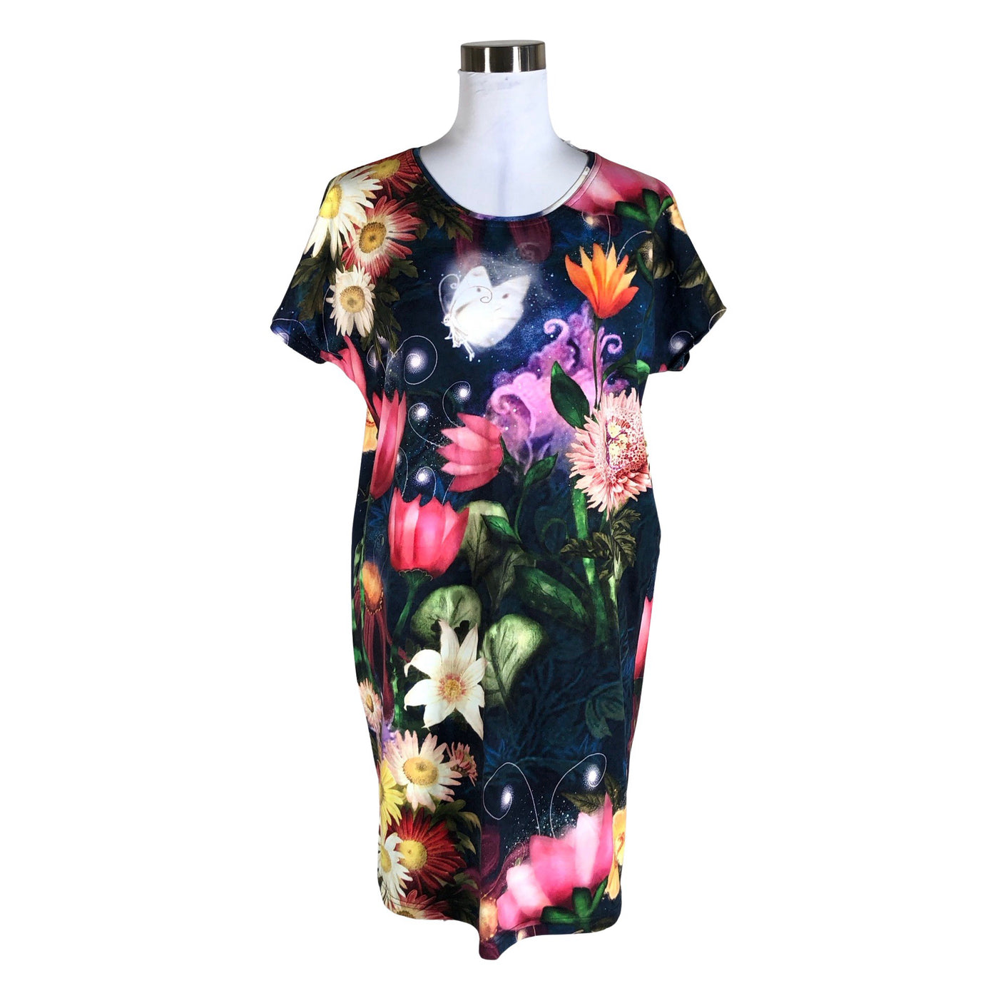 Unisex Ehta - Trikotaažist kleit, suurus 36 - Sinine (1)