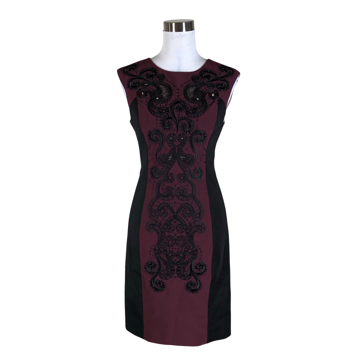 Unisex Karen Millen - Pidulik kleit, suurus 38 - Veinipunane (1)