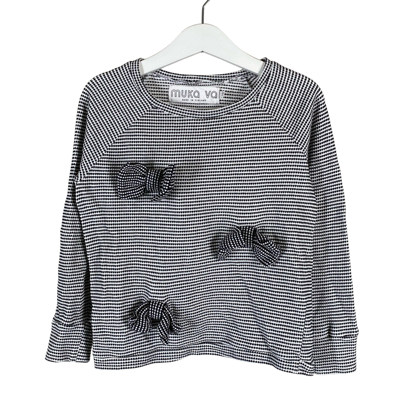 Unisex MUKA VA - Trikotaažist pluus, suurus 116 - 122 - Must (1)