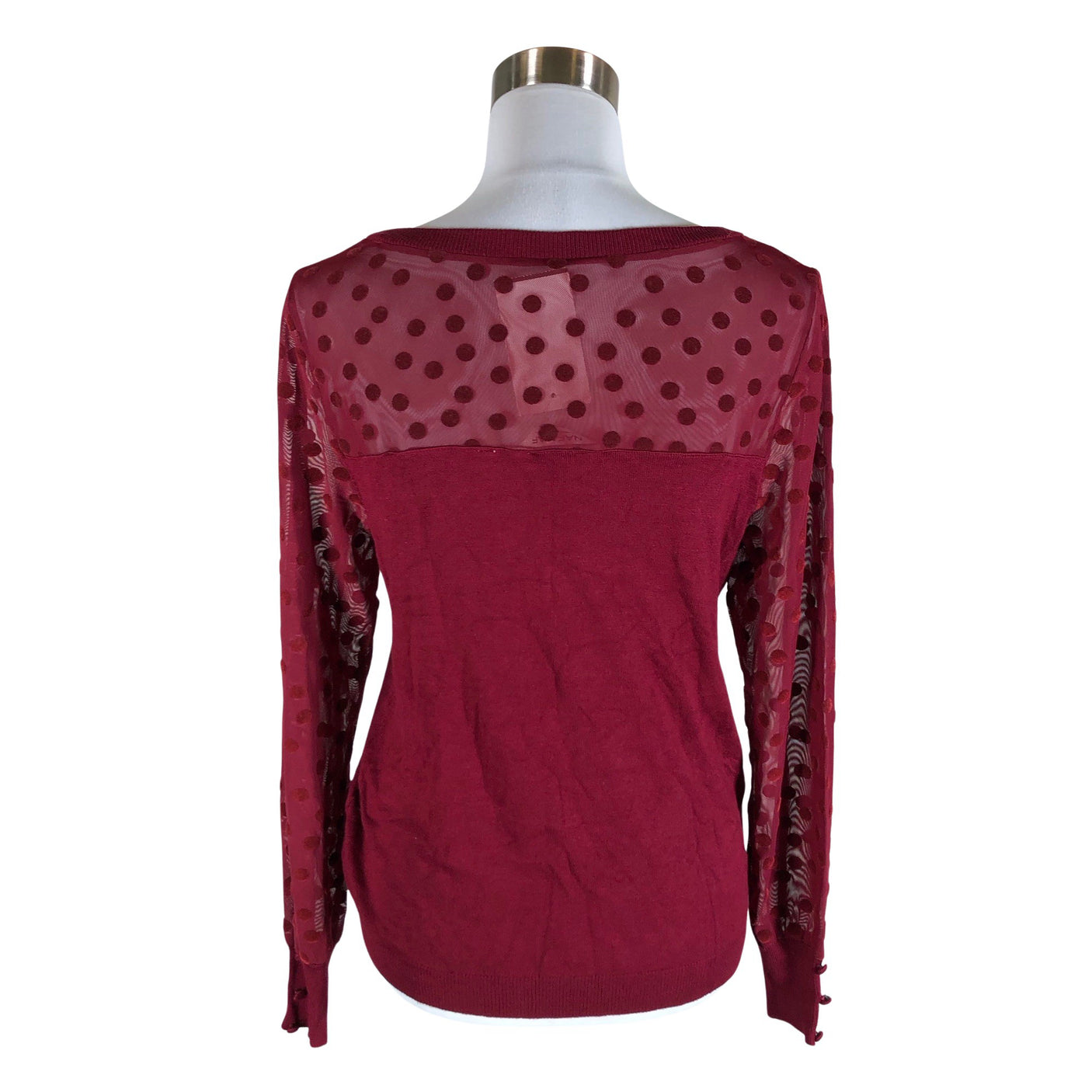 Unisex Naf Naf - Kampsun, suurus 40 - Veinipunane (2)