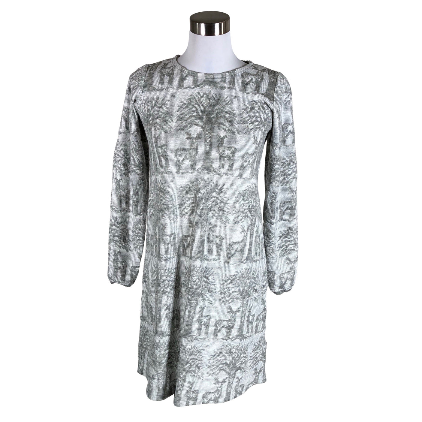 Unisex Kaino - Kootud kleit, suurus 38 - Hall (1)