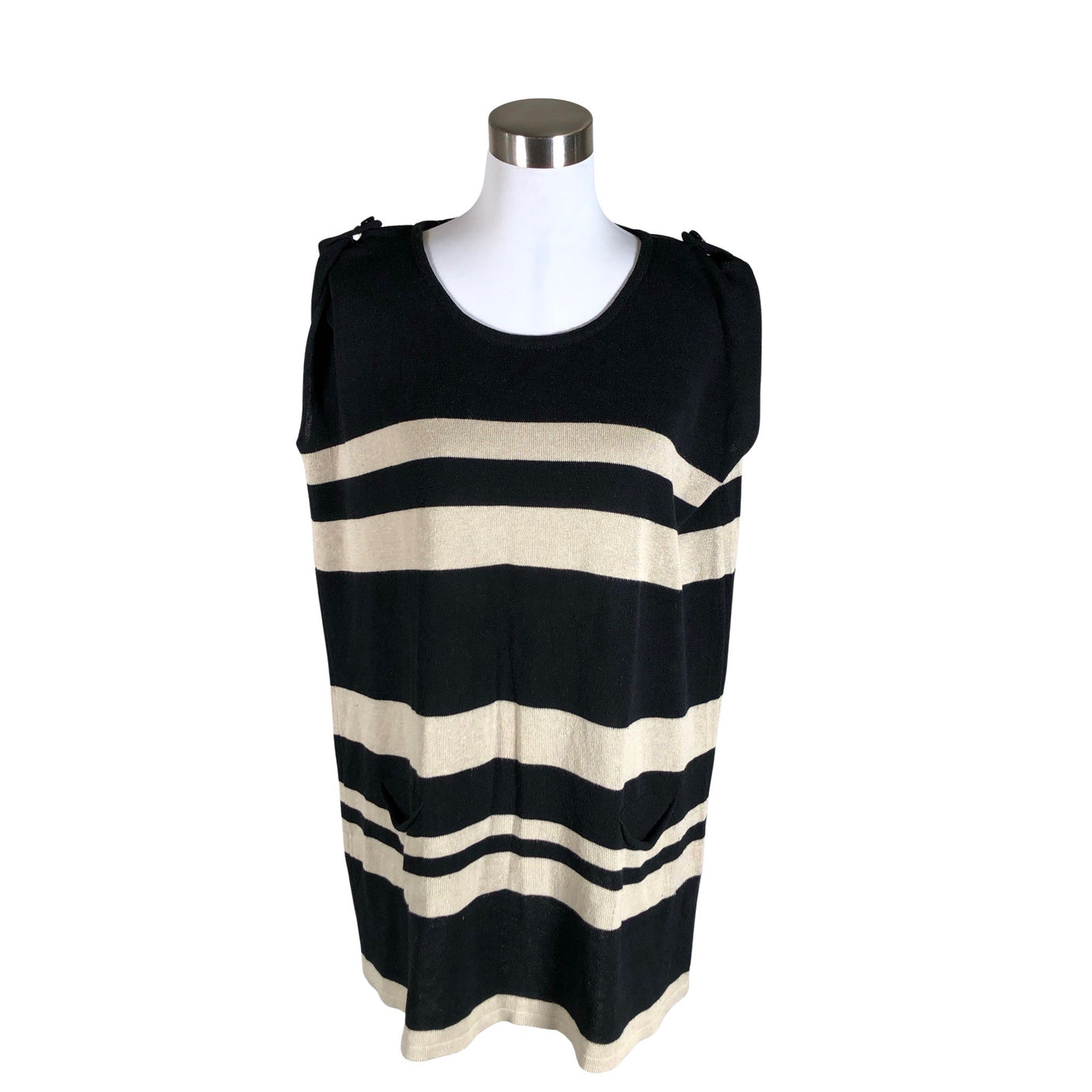 Unisex Ritva Falla - Kootud tuunika, suurus 38 - Must (1)