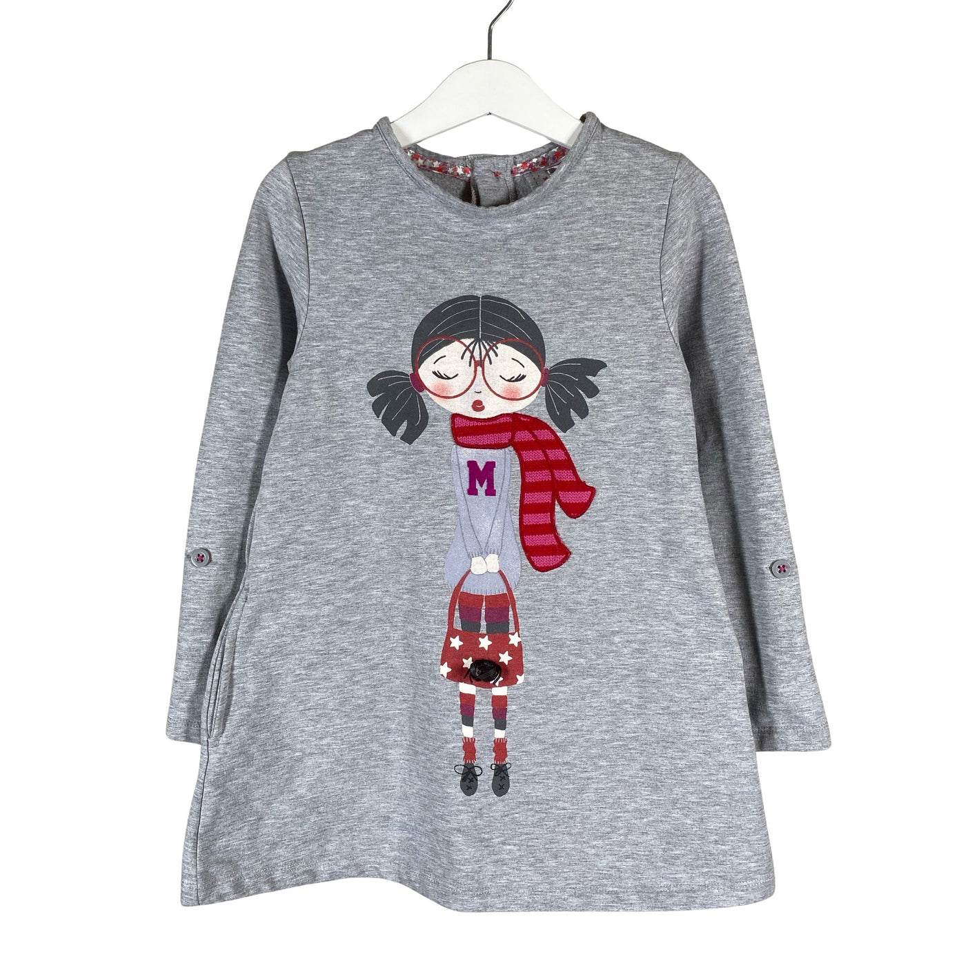 Unisex Mayoral - Dressikangast kleit, suurus 116 - 122 - Hall (1)