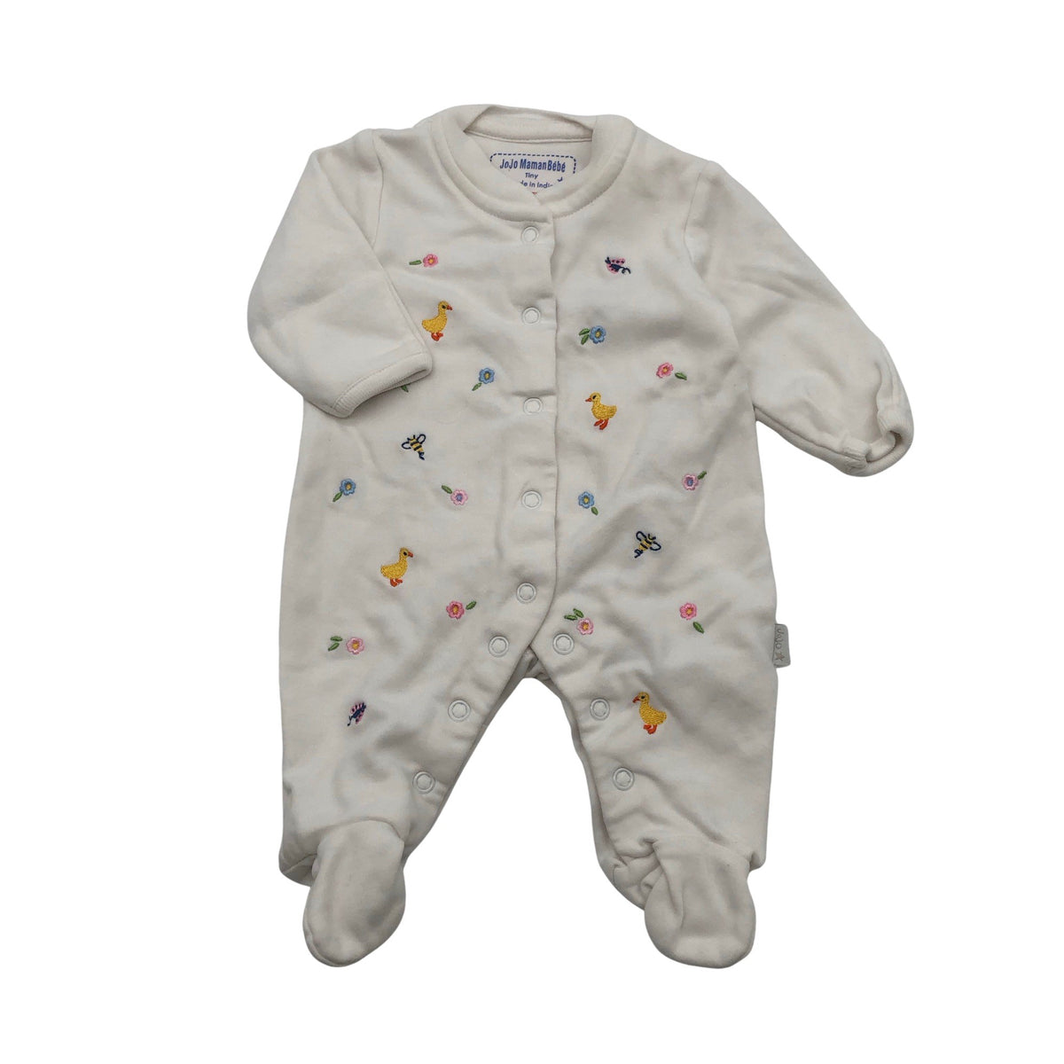 Unisex JoJo Maman Bébé - Kombinesoon, suurus 56 - 62 - Valge (1)