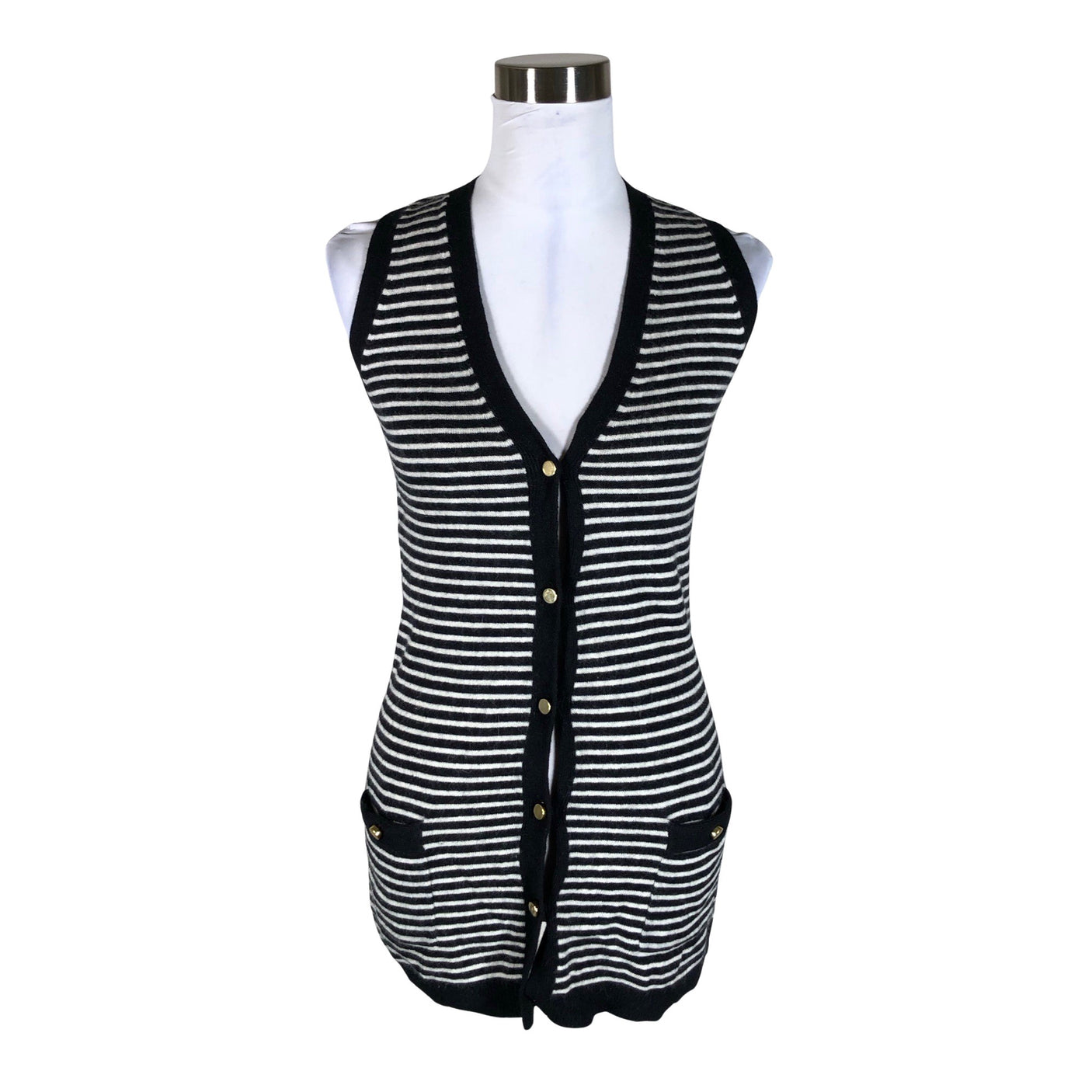 Unisex Reiss - Kootud vest, suurus 34 - Must (1)