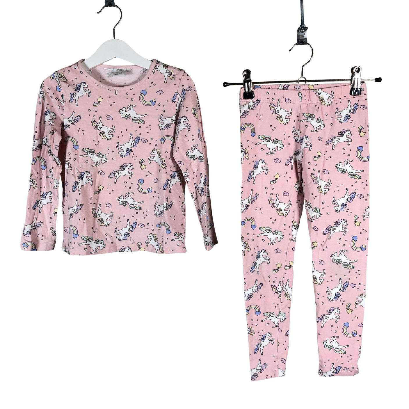 Unisex Lindex - Trikotaažist pluus, suurus 104 - 110 - Heleroosa (1)
