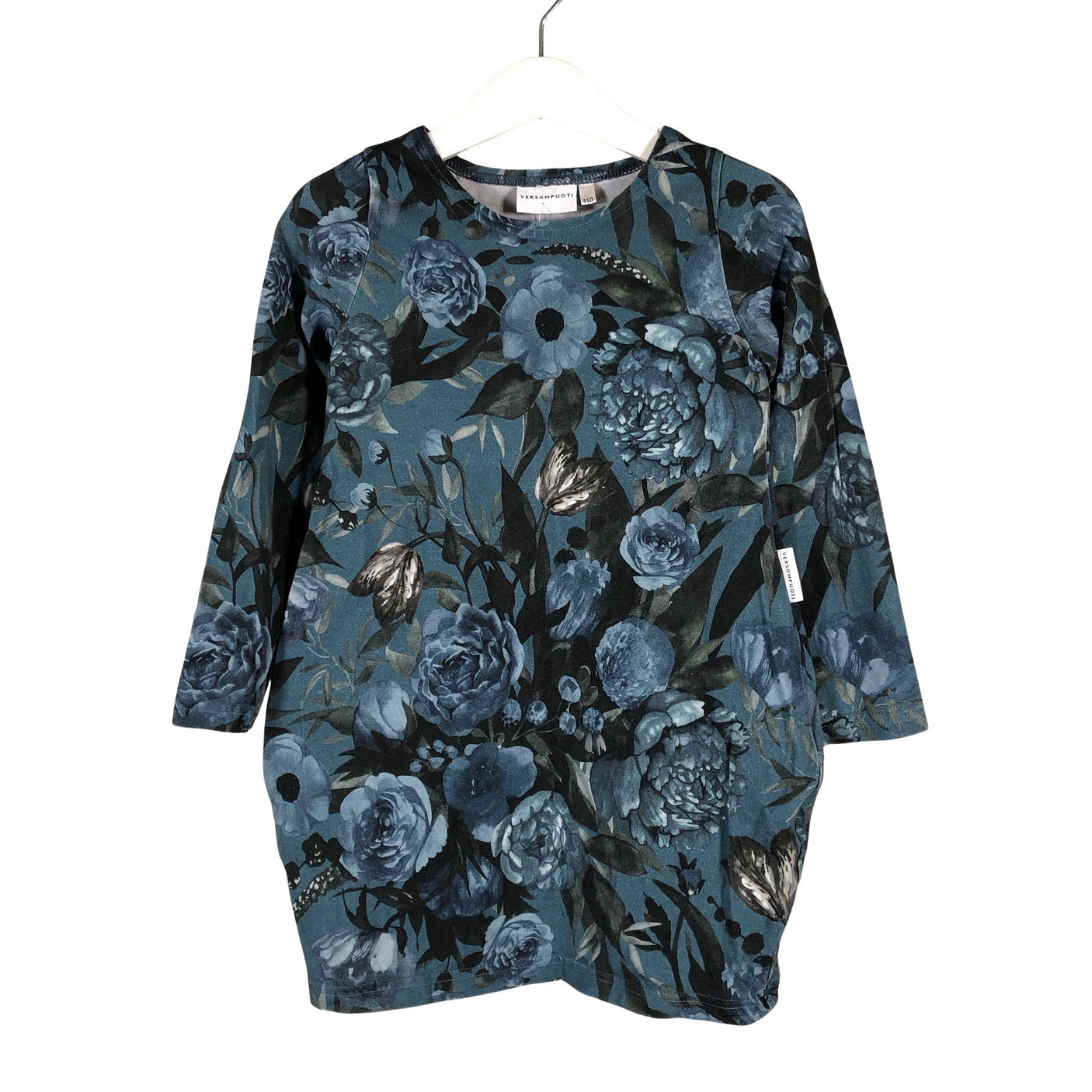 Unisex Versonpuoti - Trikotaažist kleit, suurus 104 - 110 - Sinine (1)