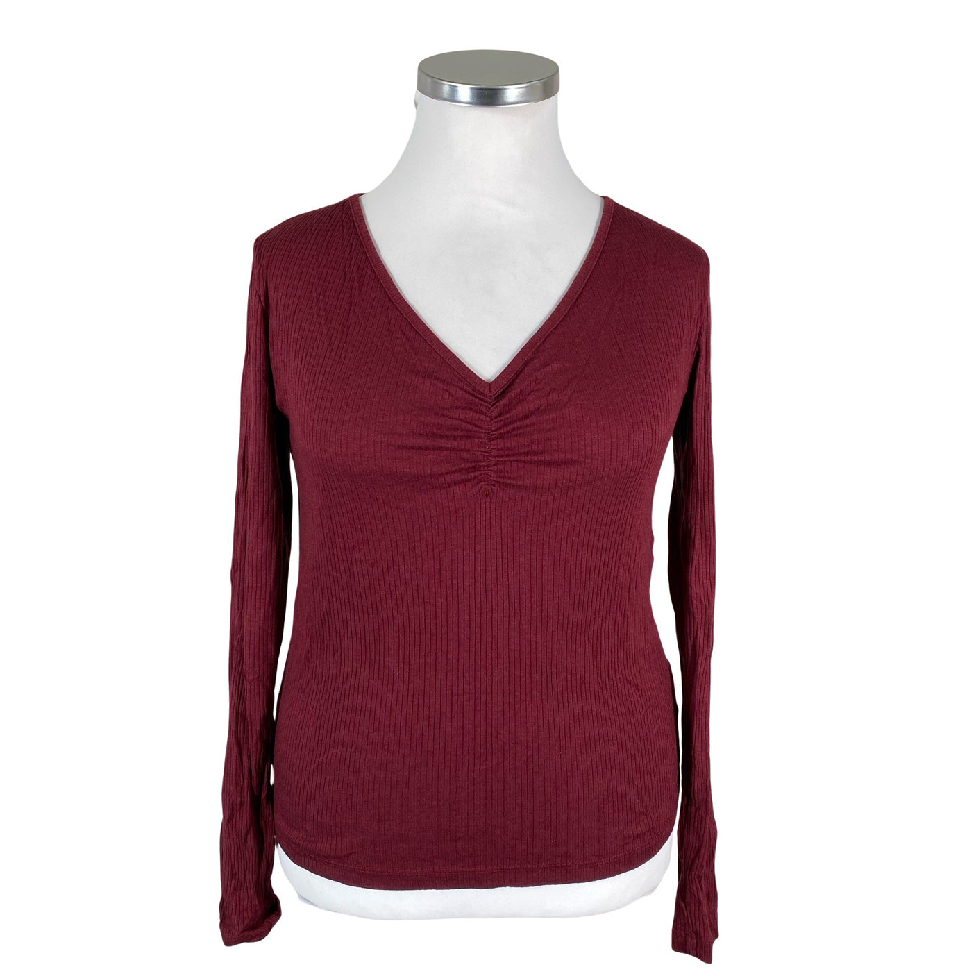 Unisex Nanso - Trikotaažist pluus, suurus 44 - Veinipunane (1)