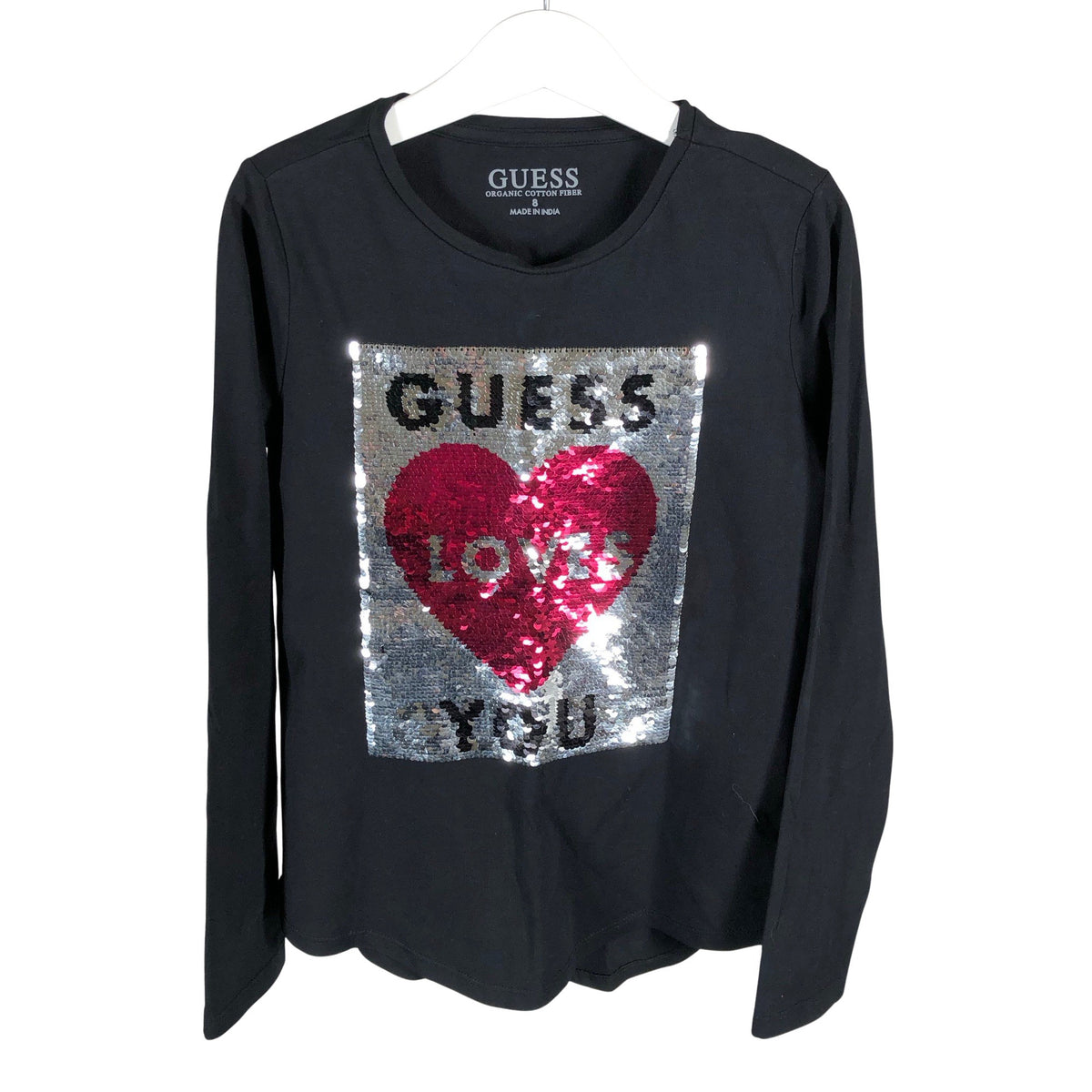 Unisex Guess - Trikotaažist pluus, suurus 128 - 134 - Must (1)