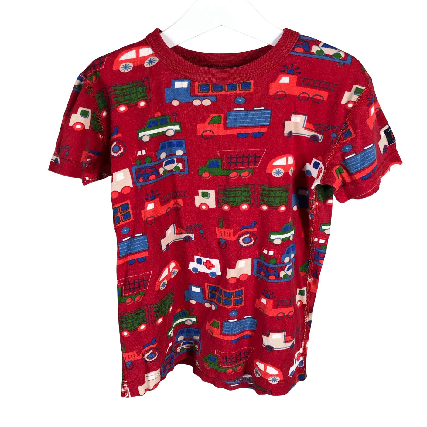 Unisex Polarn O. Pyret - T-särk, suurus 122 - 128 - Punane (1)