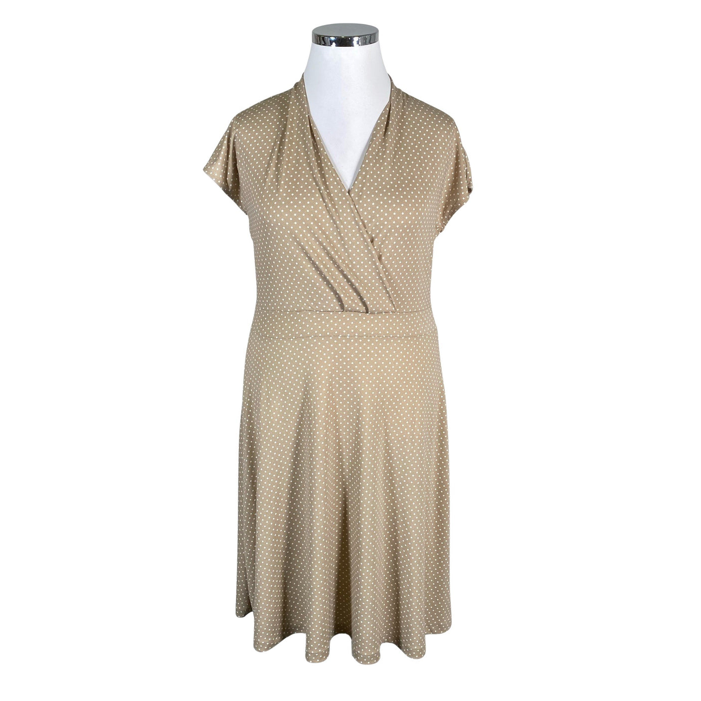 Unisex Free Quent - Trikotaažist kleit, suurus 42 - Beige (1)