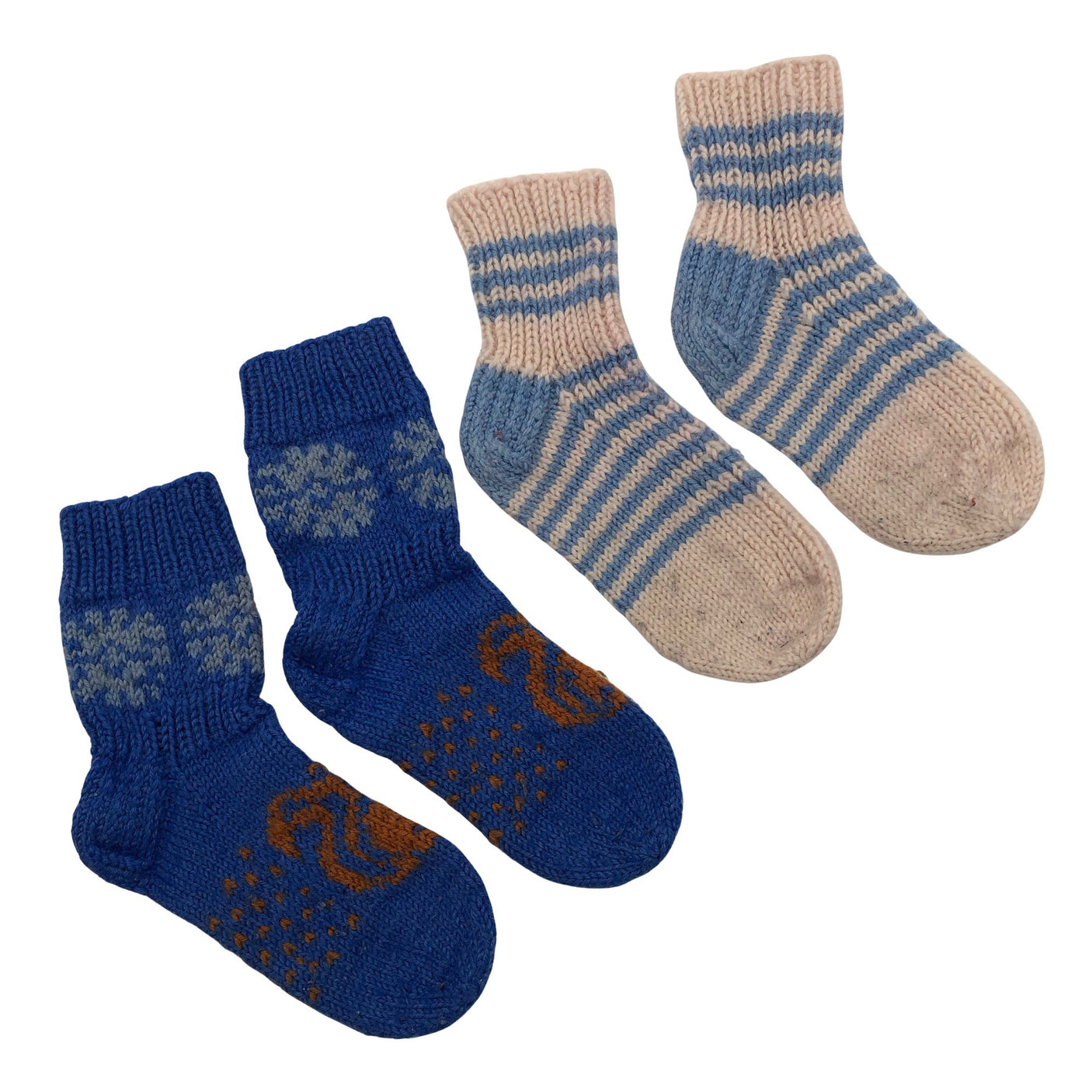 Unisex Handmade - Villased sokid, suurus 34 - Sinine (1)