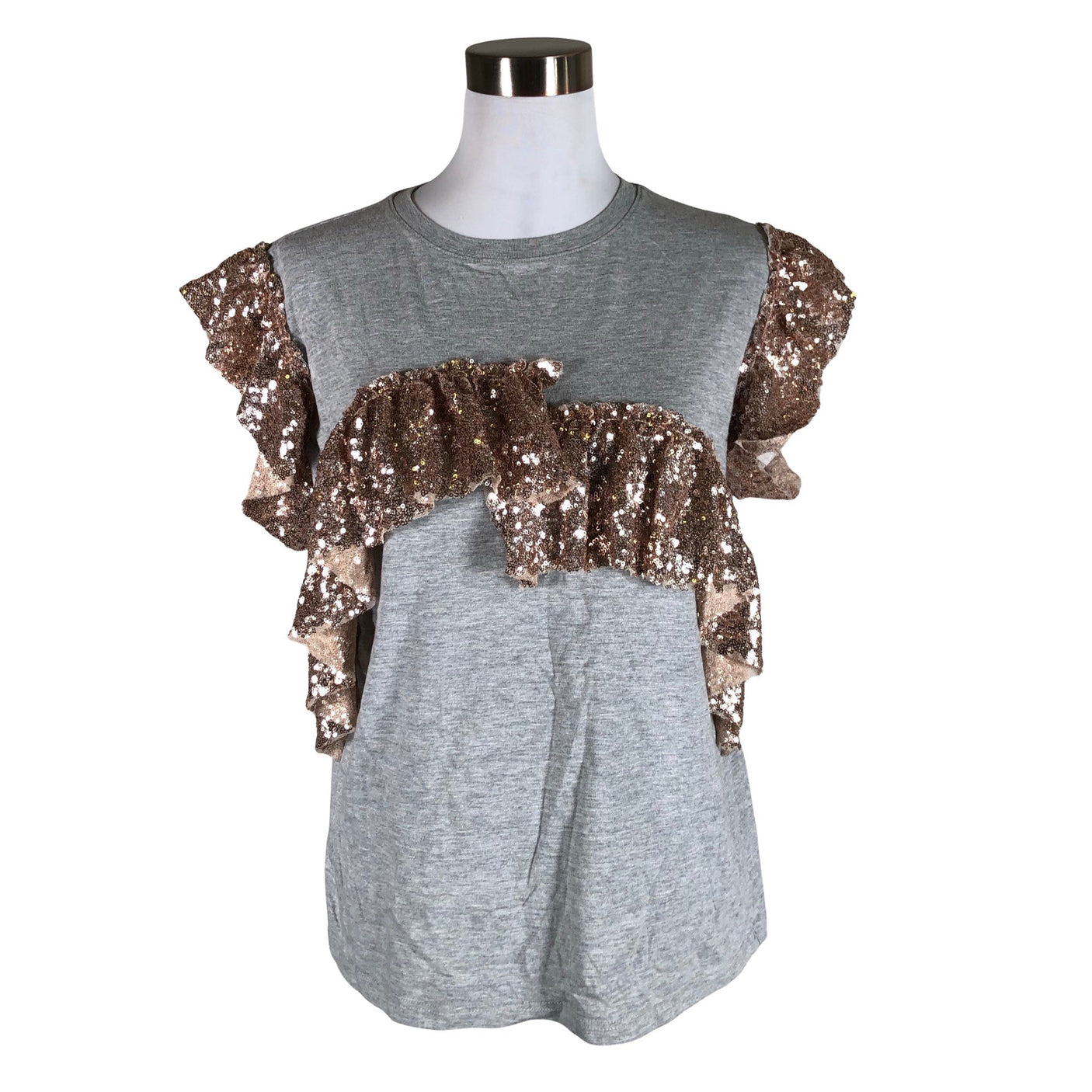Unisex River Island - T-särk, suurus 38 - Hall (1)