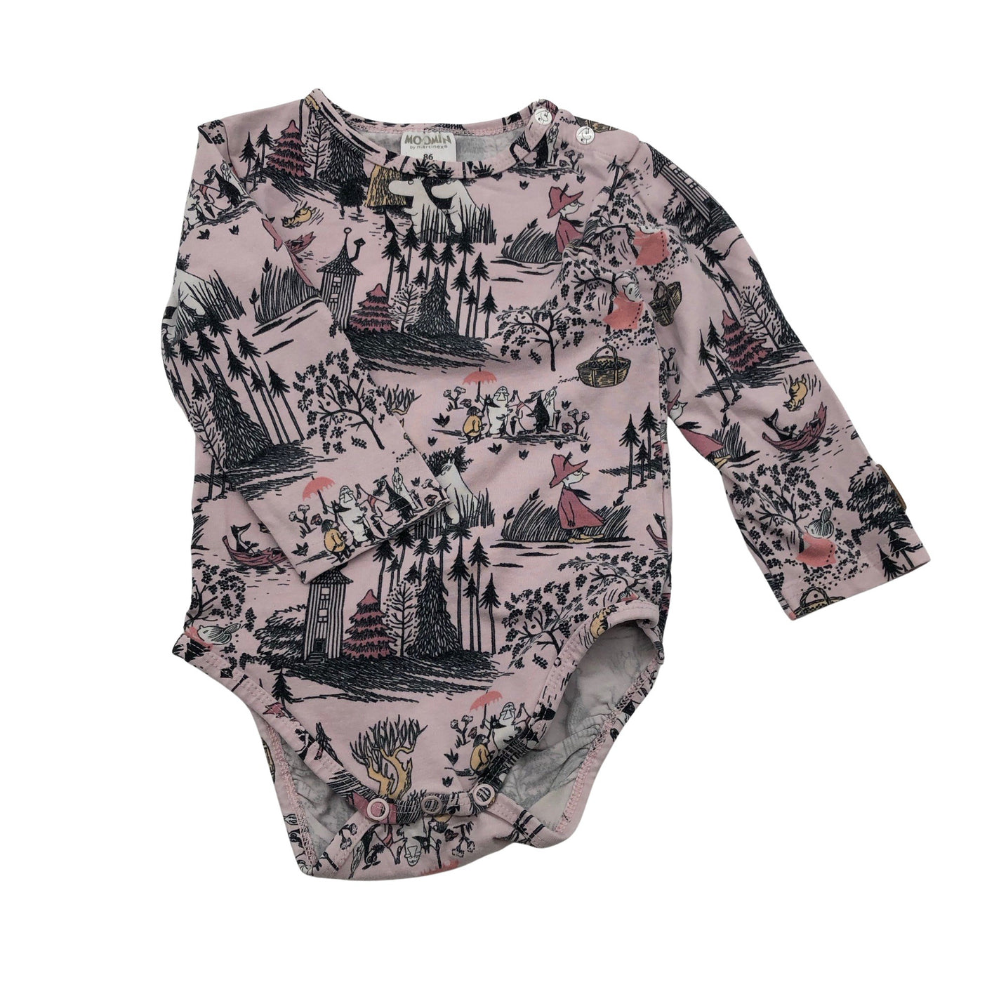 Unisex Martinex - Bodi, suurus 80 - 86 - Heleroosa (1)