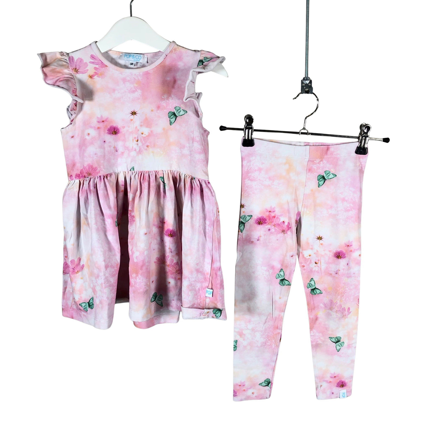 Unisex Pop & Co Helsinki - Trikotaažist kleit, suurus 92 - 98 - Heleroosa (1)