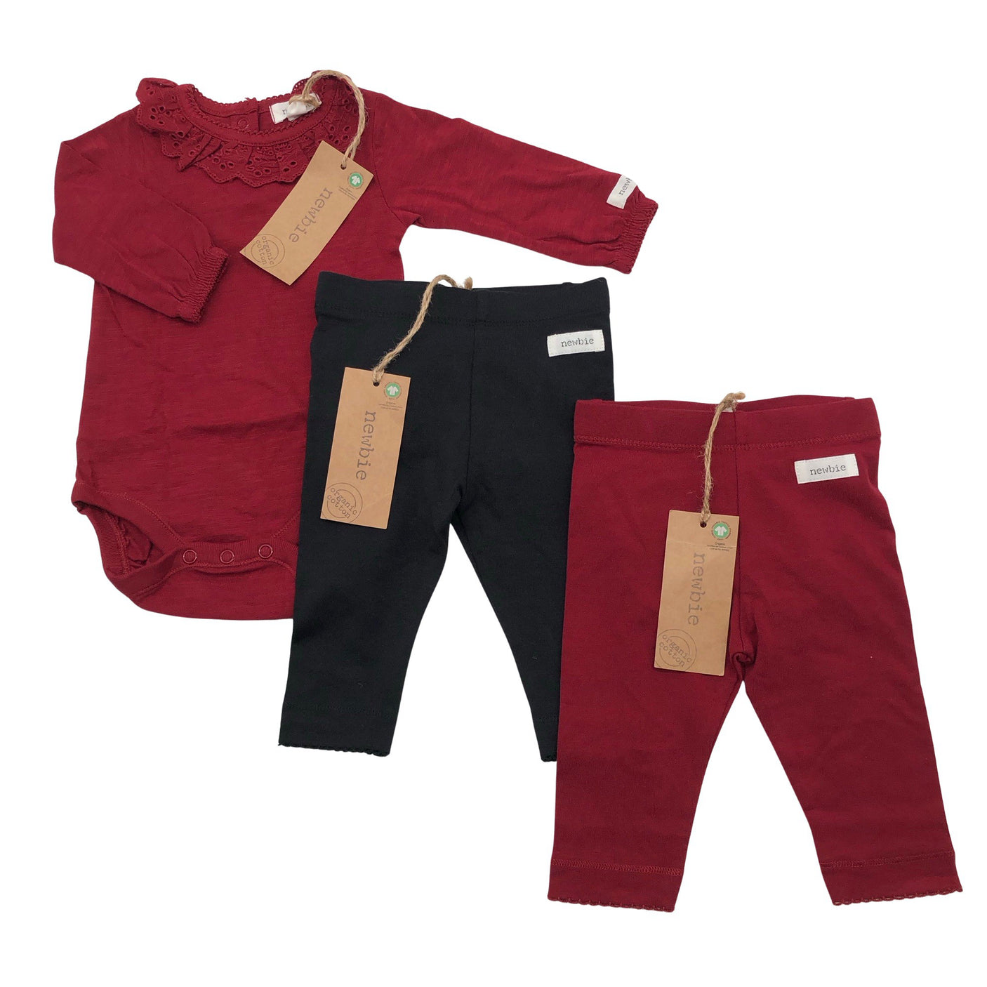 Unisex Newbie - Bodi, suurus 56 - 62 - Veinipunane (1)