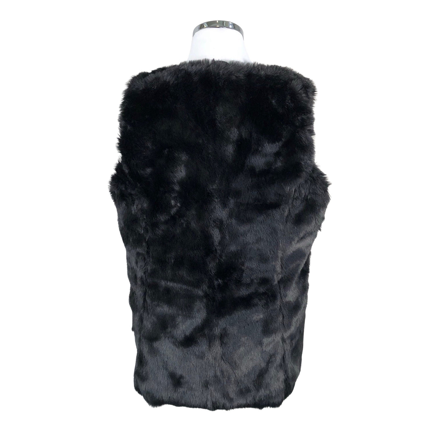 Unisex Luhta - Kunstkarusnahast vest, suurus 44 - Must (2)