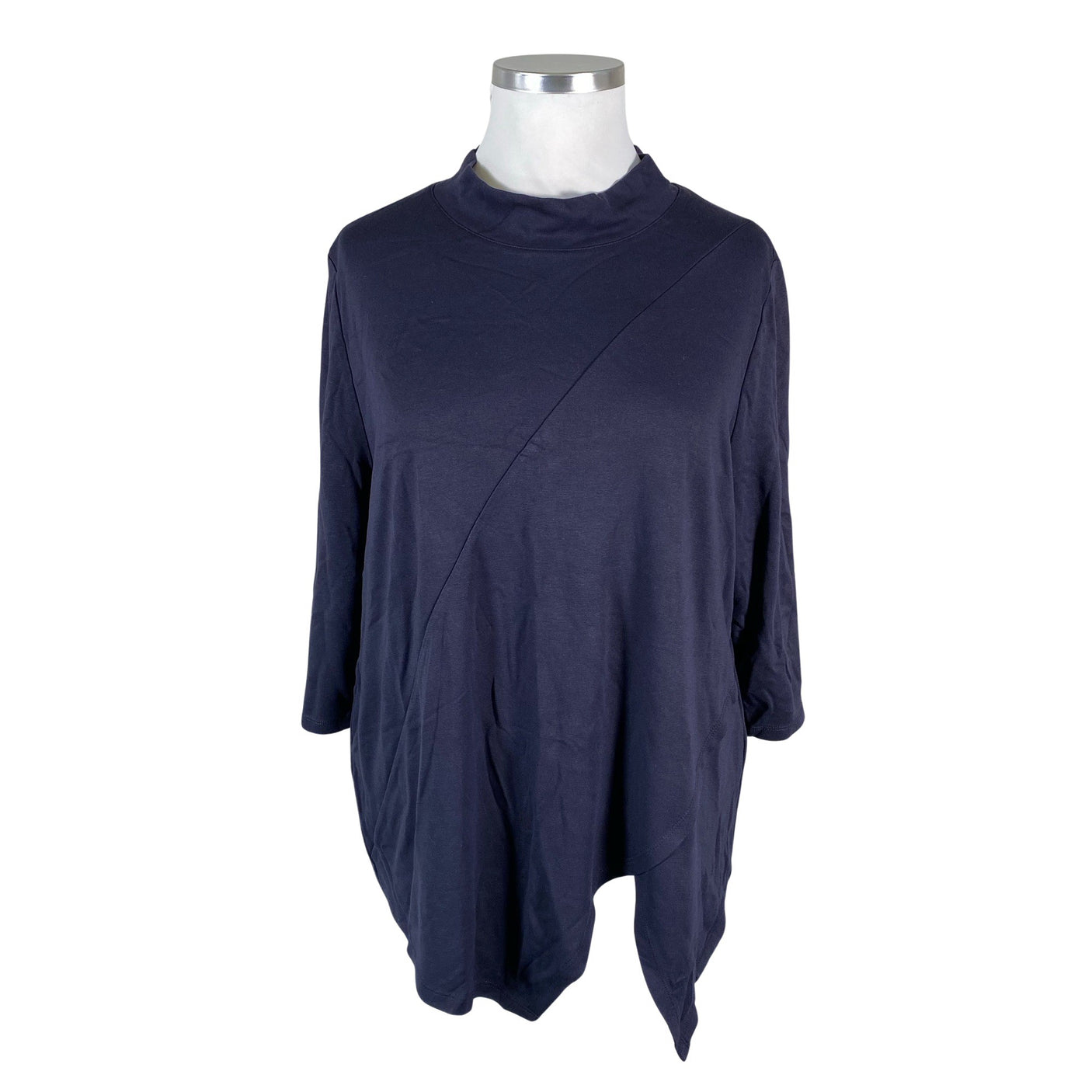 Unisex Ulla Popken - Trikotaažist pluus, suurus 46 - Sinine (1)