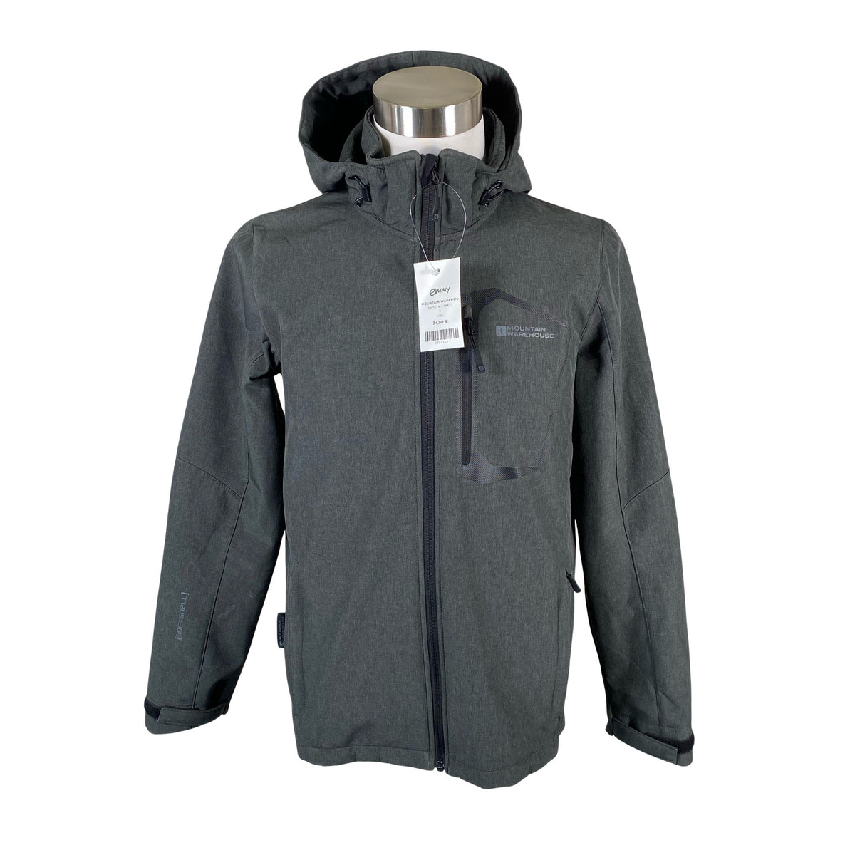 Unisex Mountain Warehouse - Softshell jope, suurus S - Hall (1)