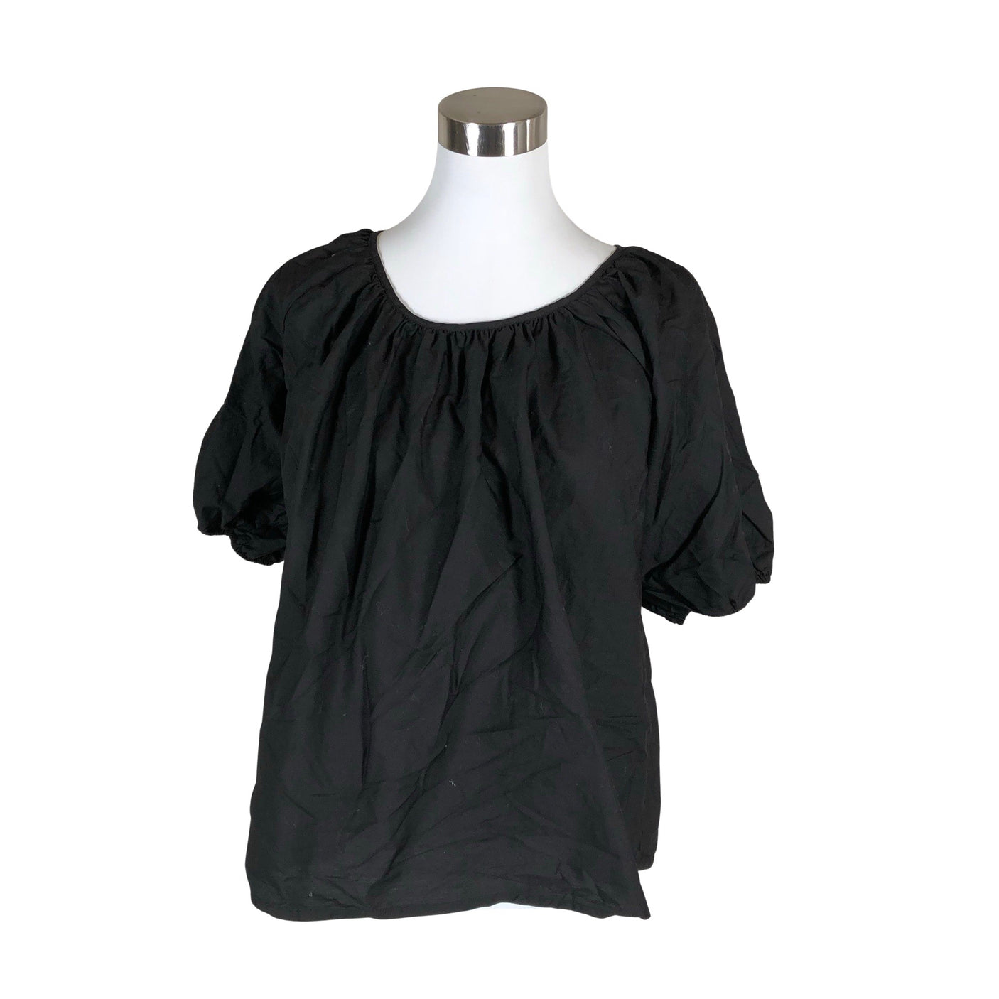 Unisex Nanso - Lühikeste käistega pluus, suurus 40 - Must (1)